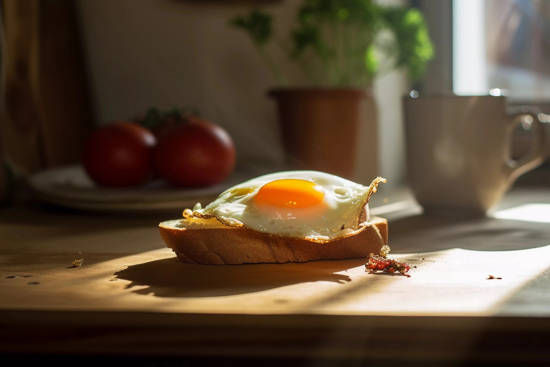 Savory Brunch Sandwich with Feta and Tomato