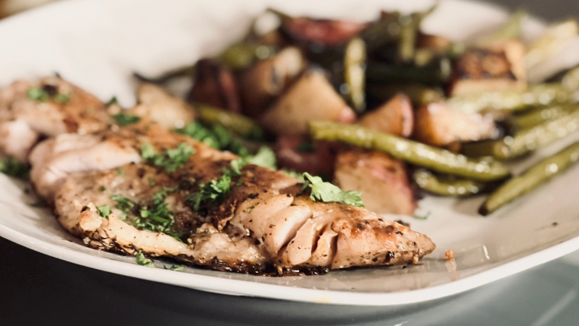 Salted Skin Sea Bass Recipe