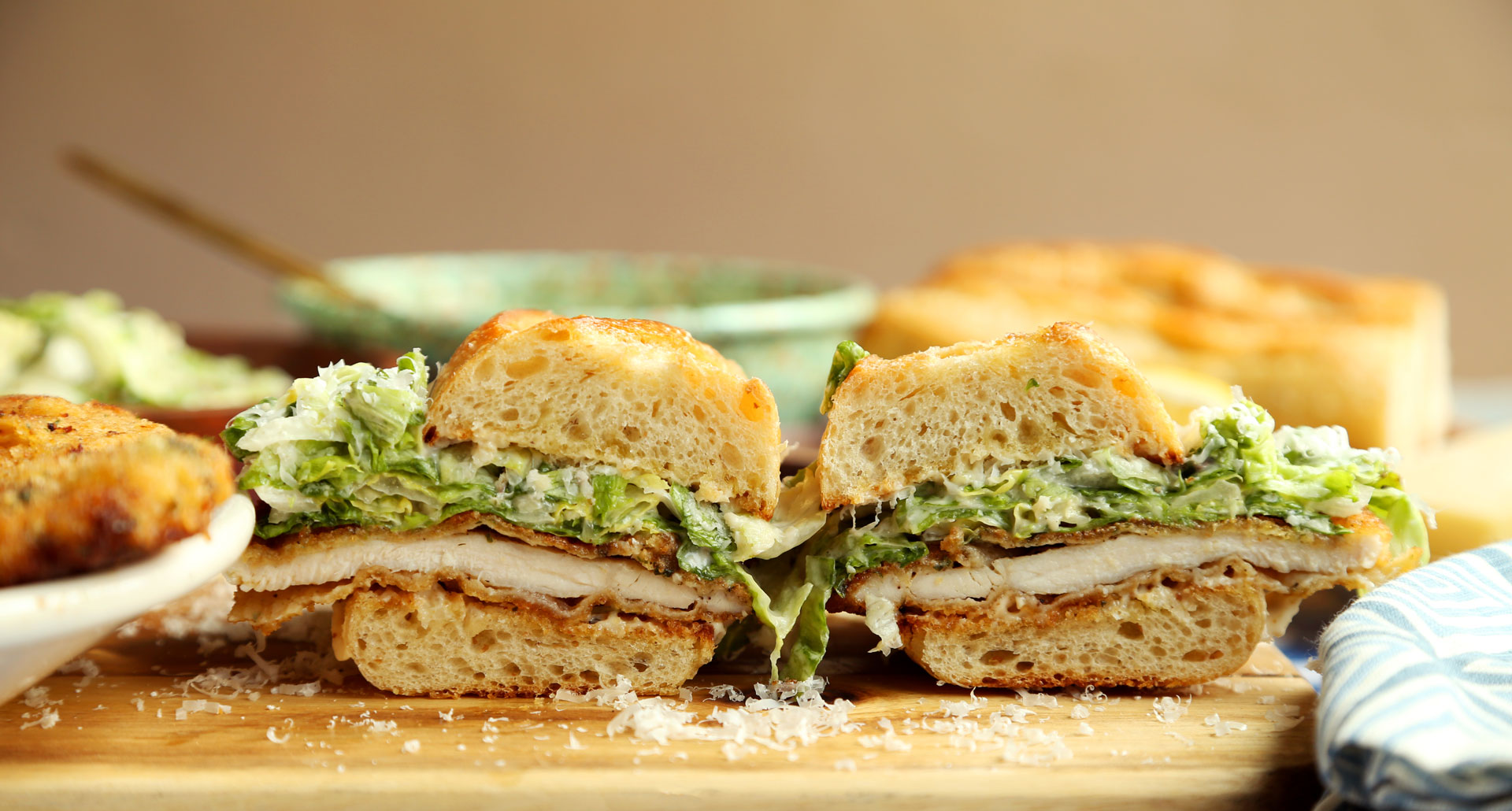 Chicken Caesar Sandwiches