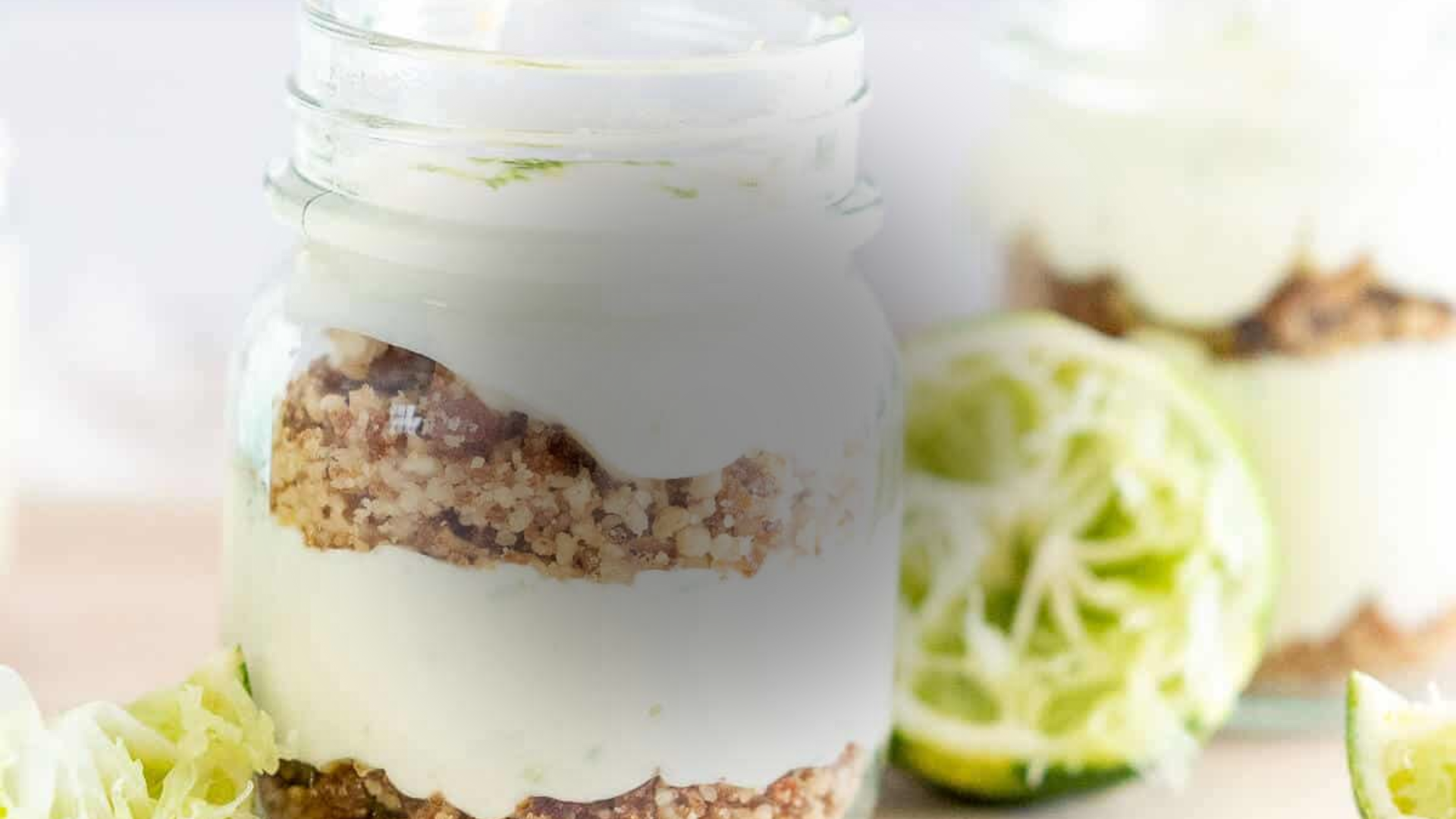 Sugar Free Lime Cheesecake Jars by MySugarFreeKitchen