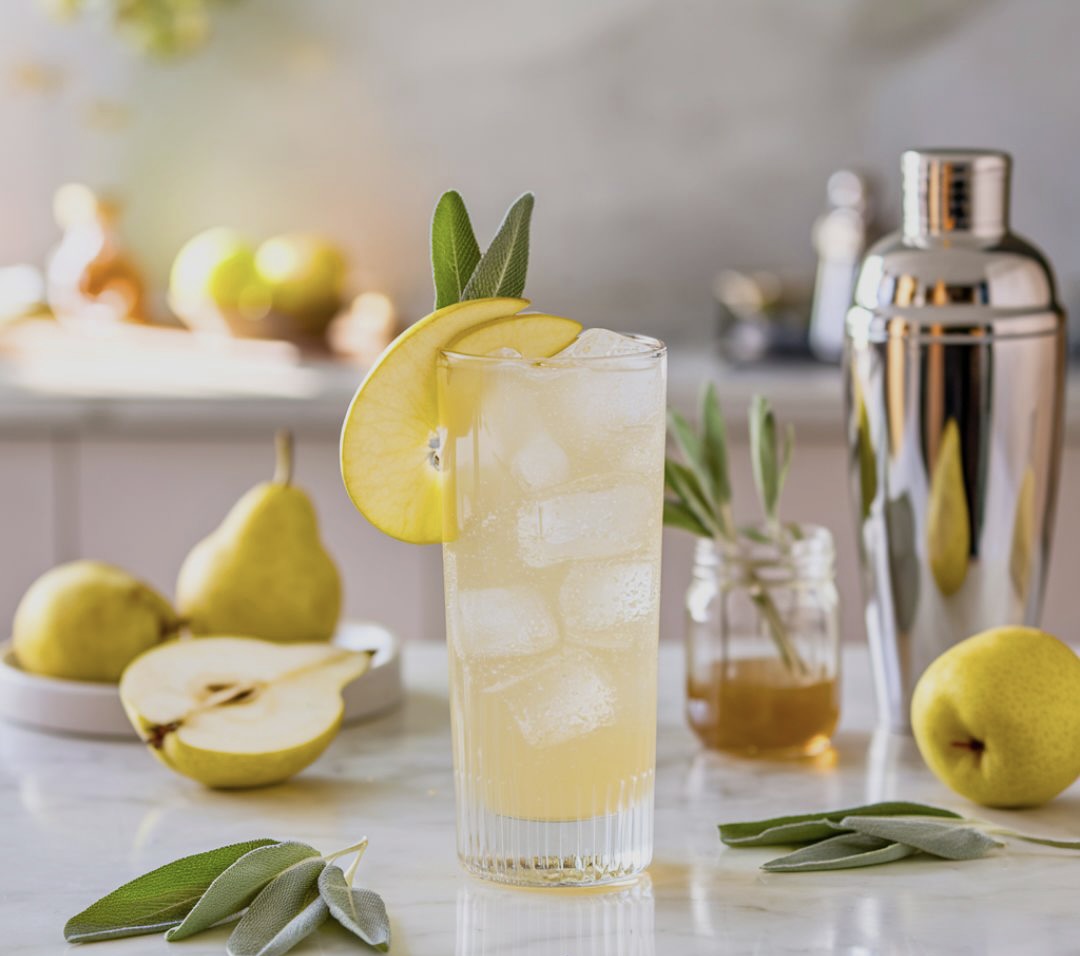 Sparkling Apple & Sage Mocktail