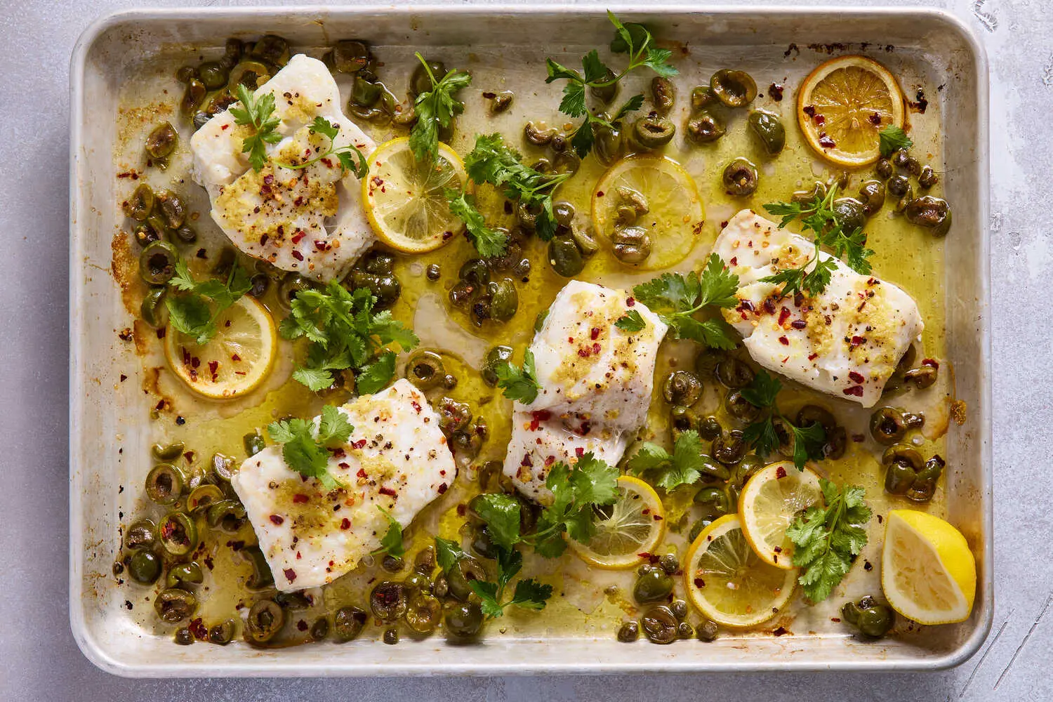 Mediterranean Baked Cod