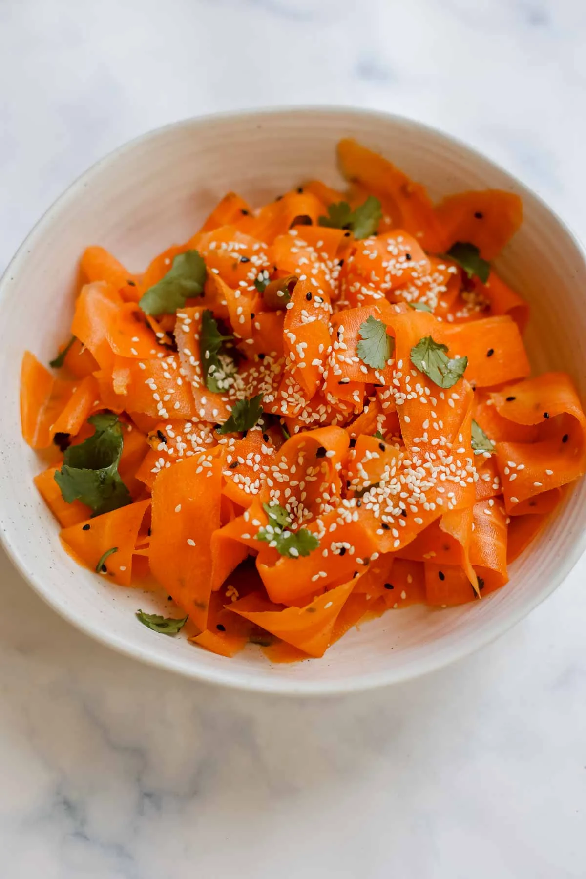 Current Obsession – Carrot Ribbon Salad – as addictive as your favorite bag of chips!! 