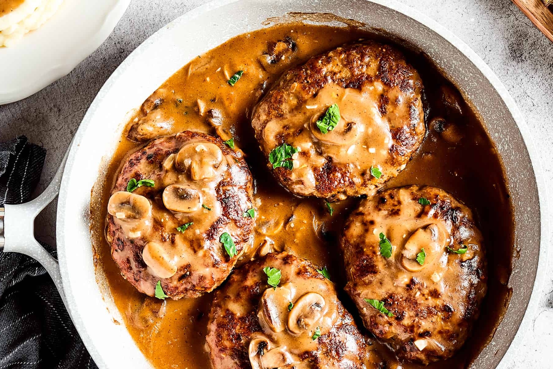 Savory Ground Beef & Mushroom Gravy