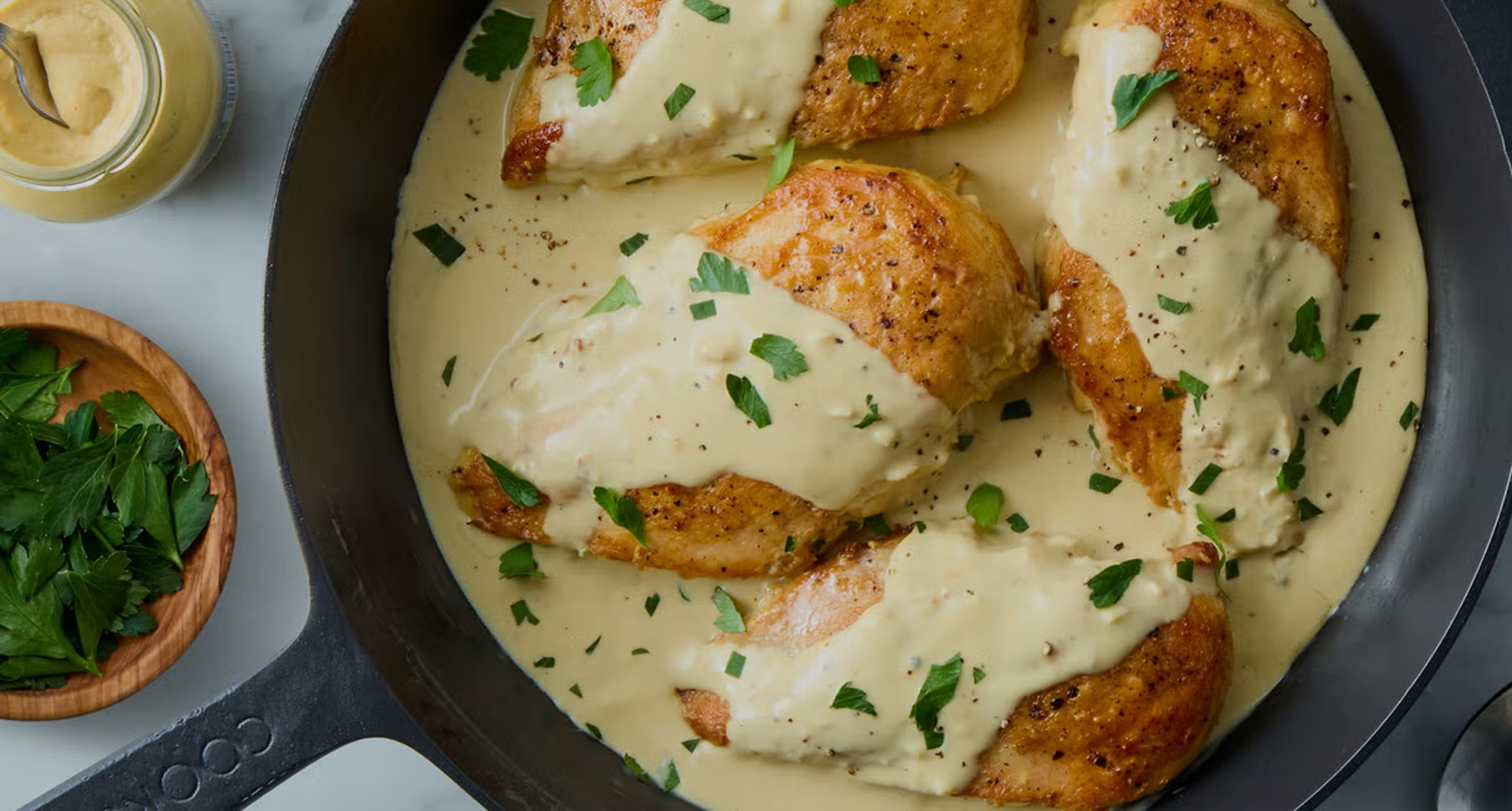 Chicken in Creamy Italian Cheese Sauce