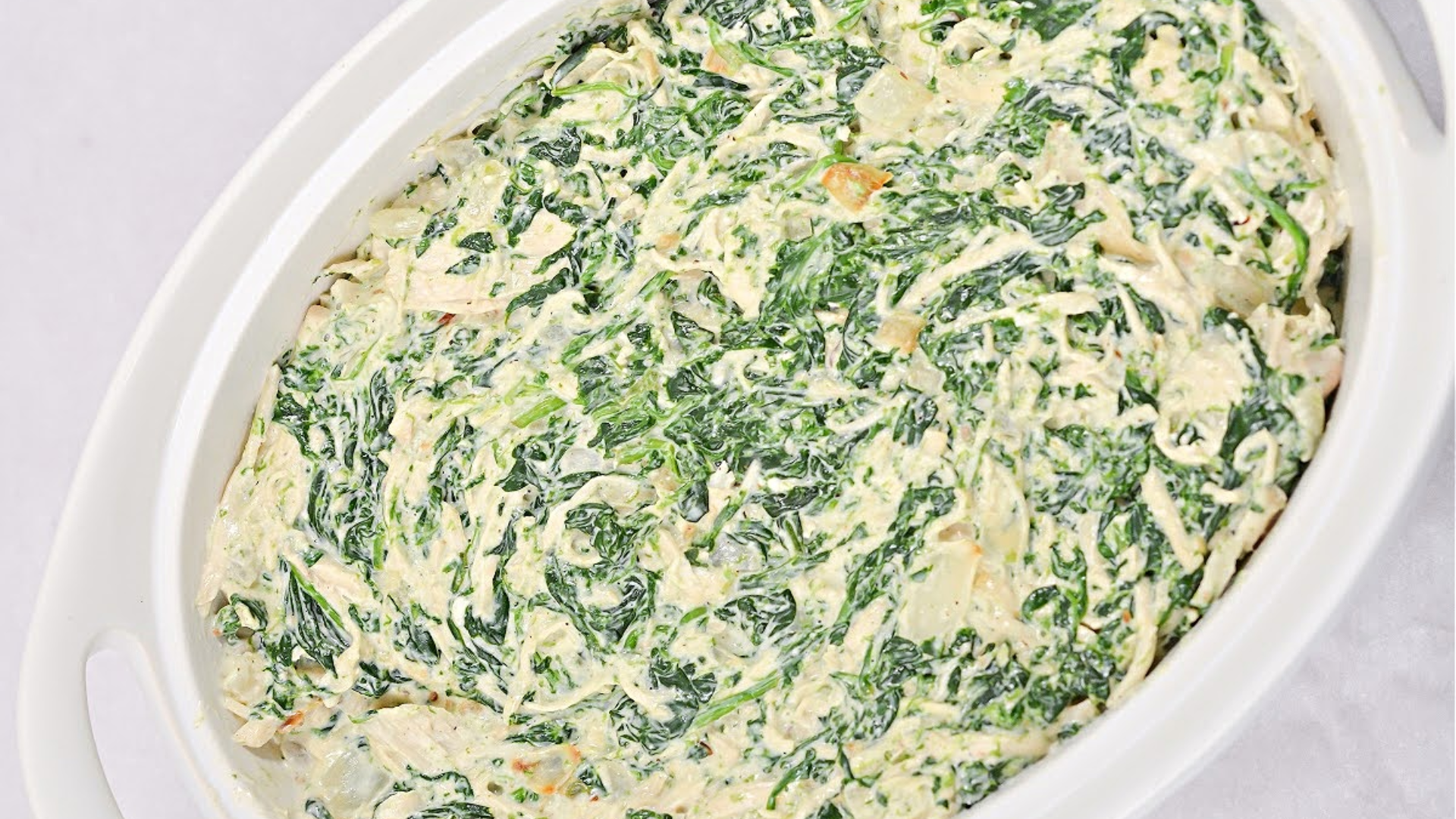 One Pan Keto Creamed Spinach Chicken