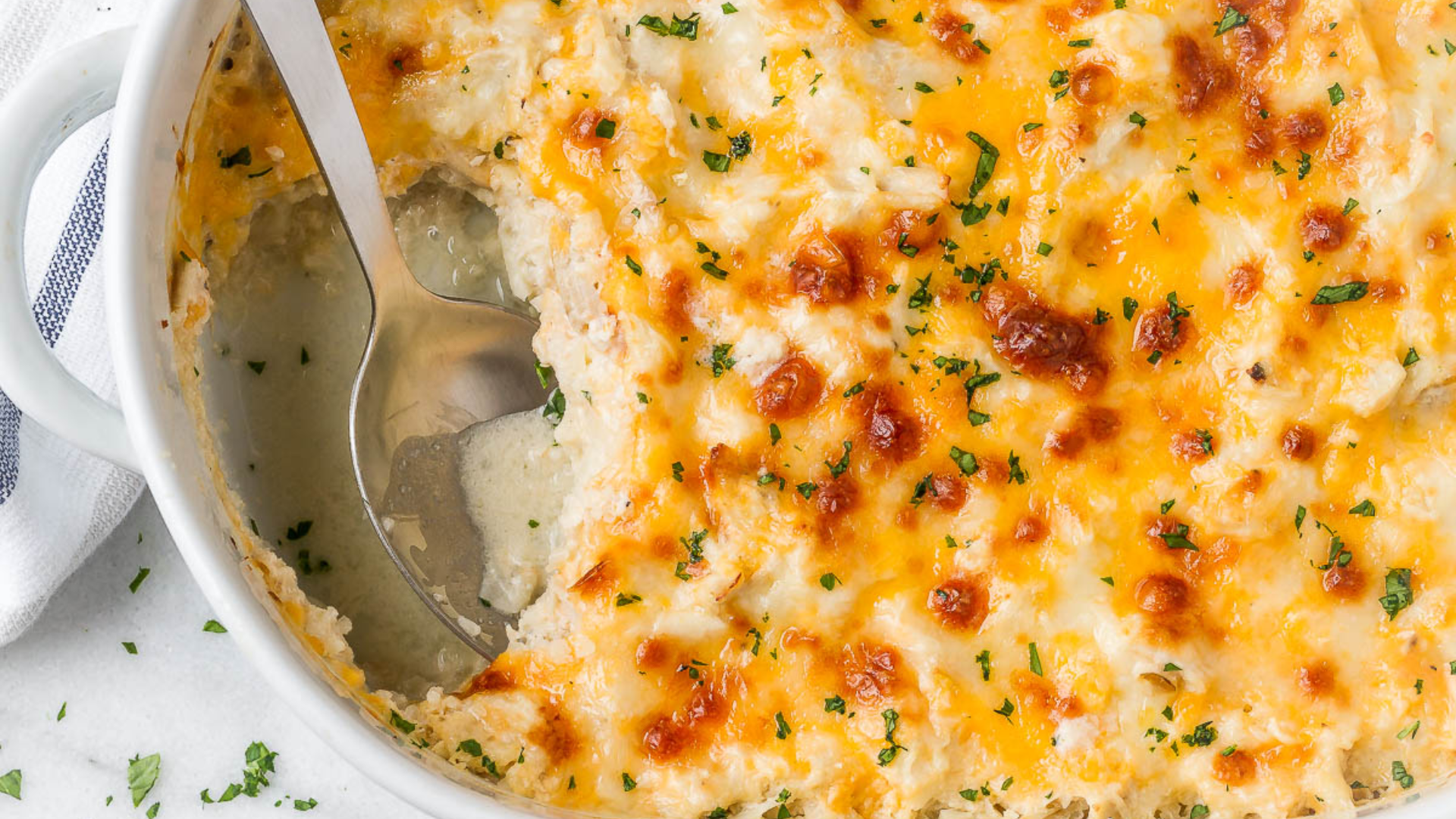 Keto Chicken Cauliflower Casserole