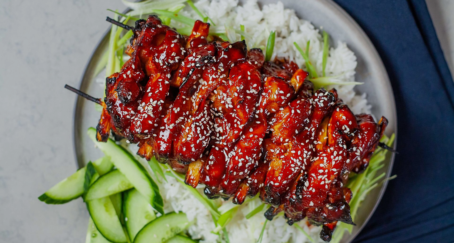 Korean-Inspired Gochujang Chicken Skewers (Air Fryer)