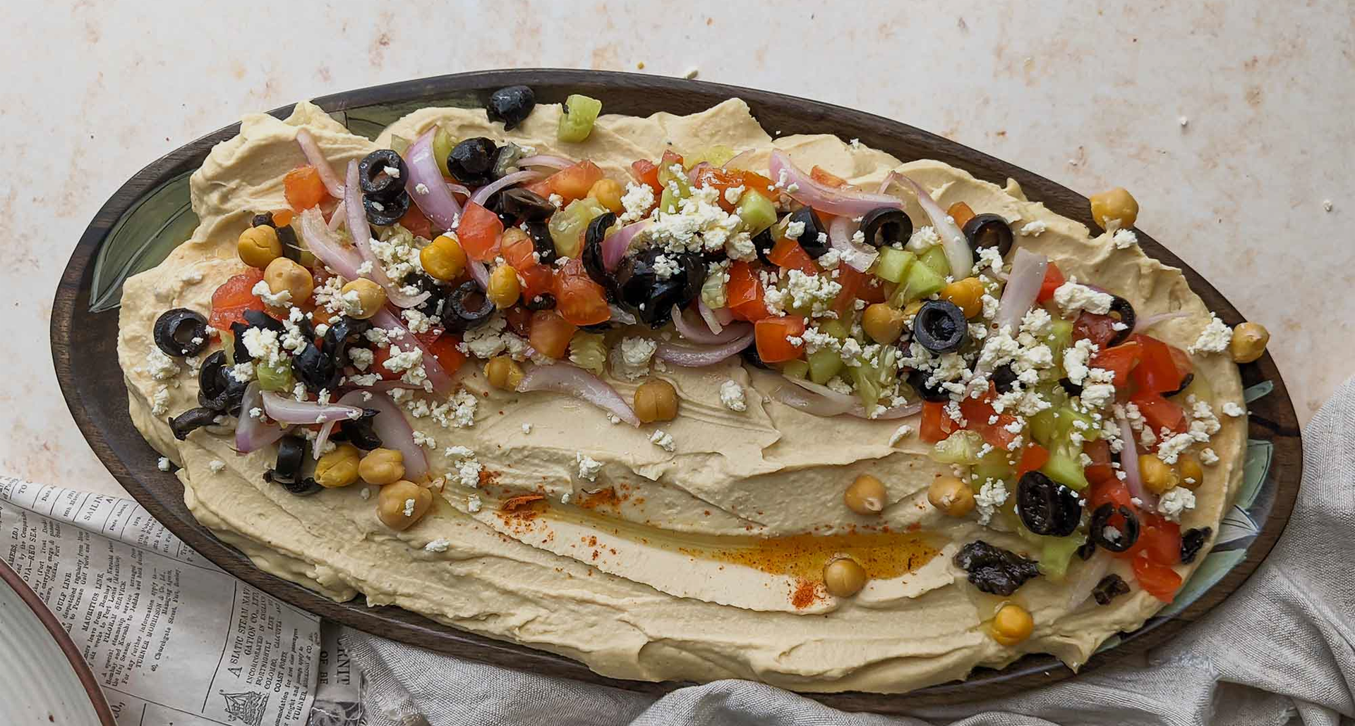 Loaded Hummus Appetizer