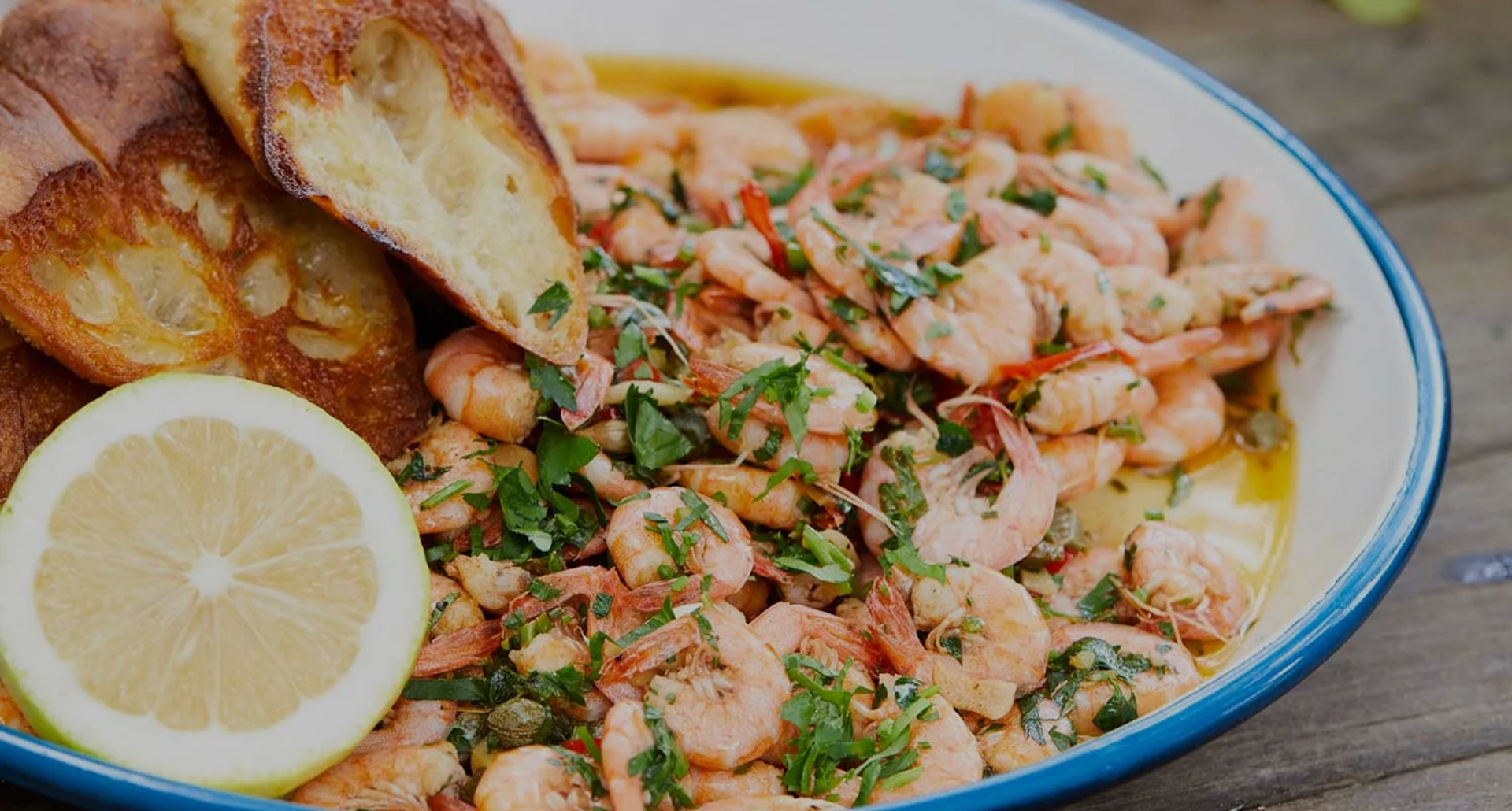 Juicy Scotch Bonnet Garlic Butter Prawns