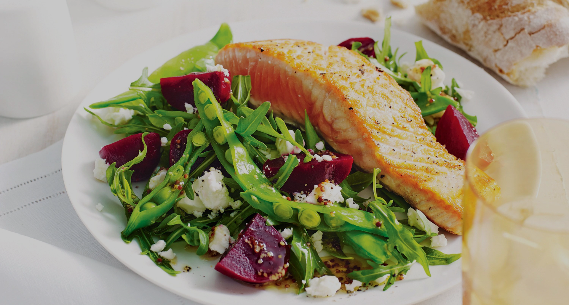 Roasted Beet + Salmon Salad (Blue Zone Approved)