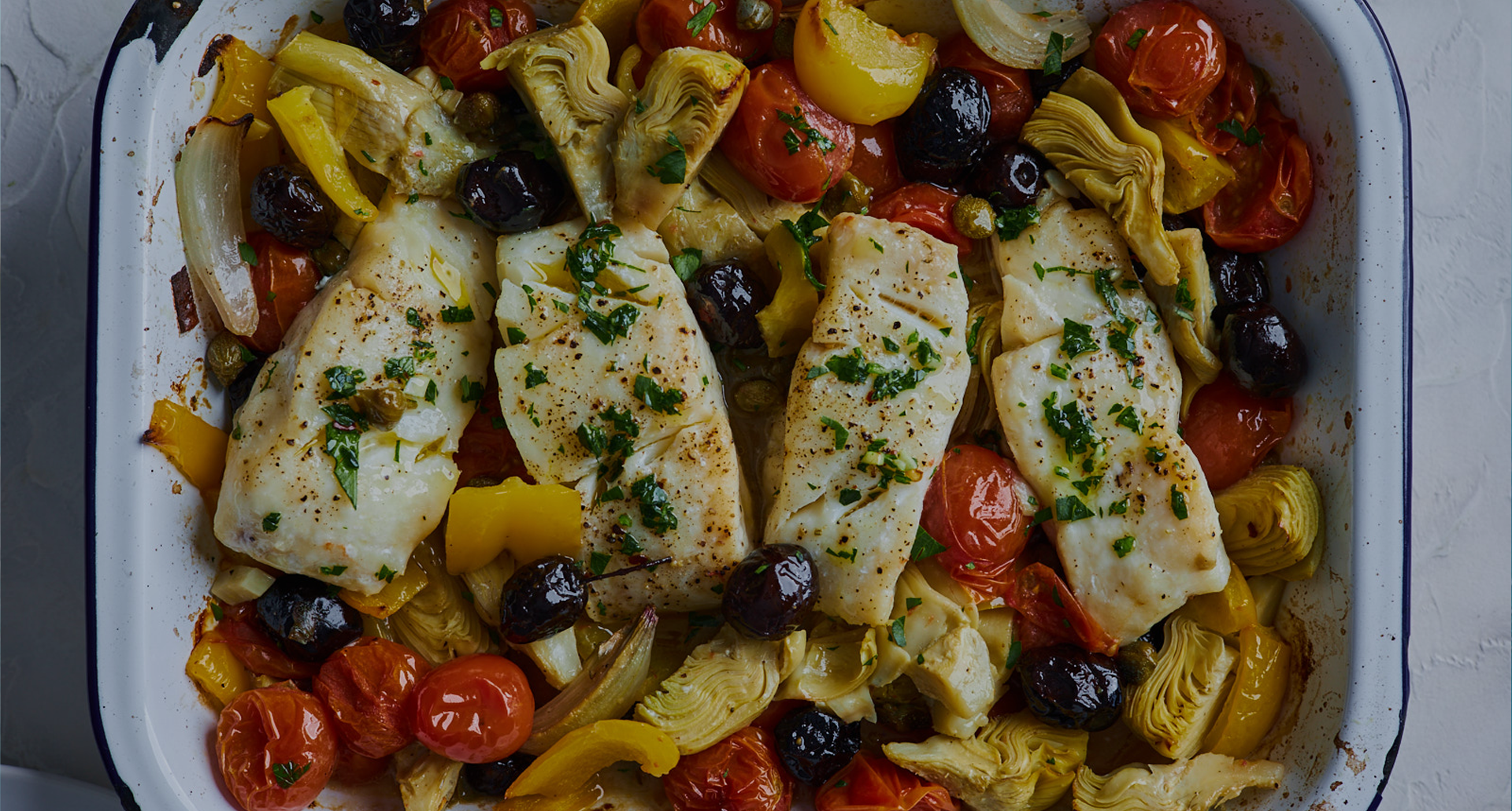 Mediterranean-Style Baked Cod