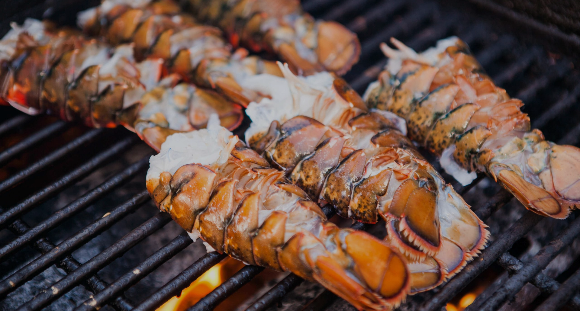 Grilled Lobster Tails with Melted Garlic Butter & Fire-Roasted Lemons
