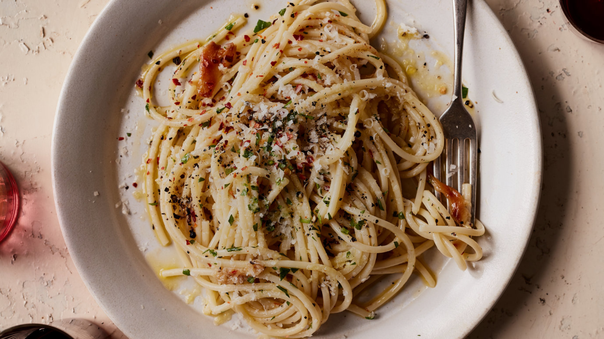 Linguine Aglio e Olio (Garlic and Oil)