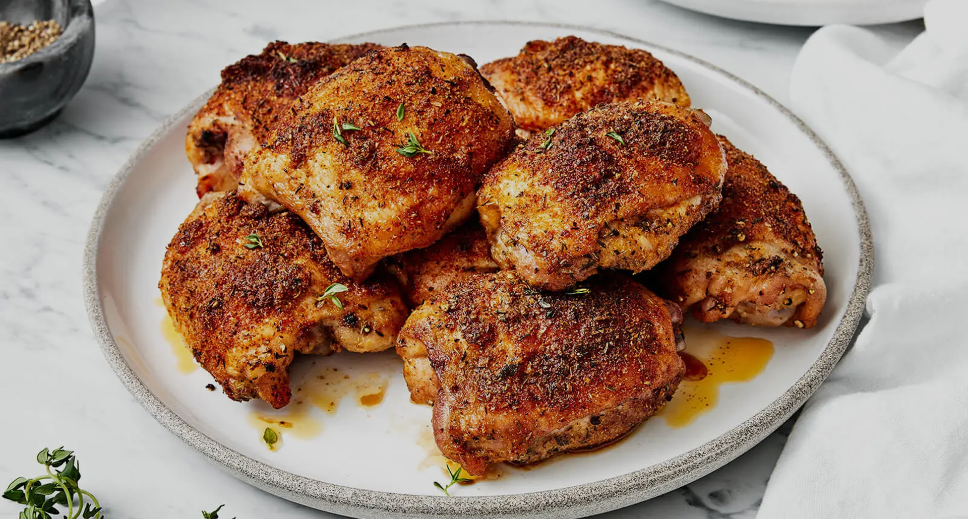 Crispy Pan-Seared Chicken Thighs