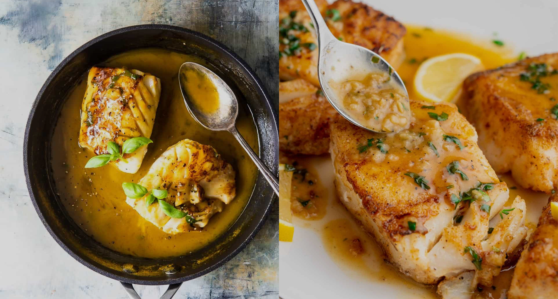 Pan-Fried Cod with Lemon Butter Sauce