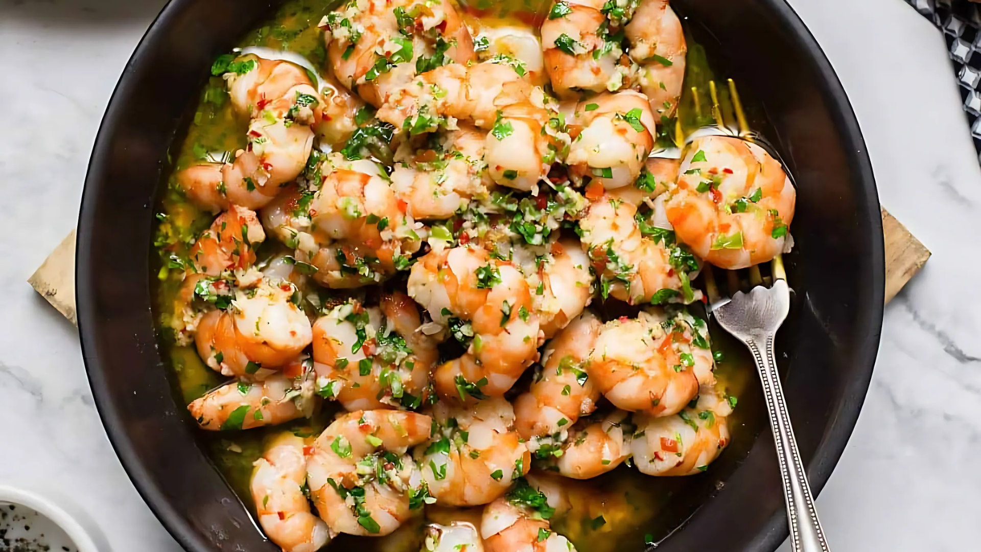 Garlic Butter Shrimp with Herbs
