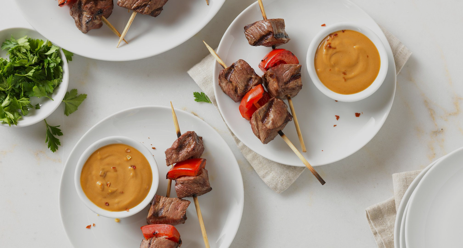 Air Fryer Steak Bites with Creamy Peppercorn Whiskey Sauce