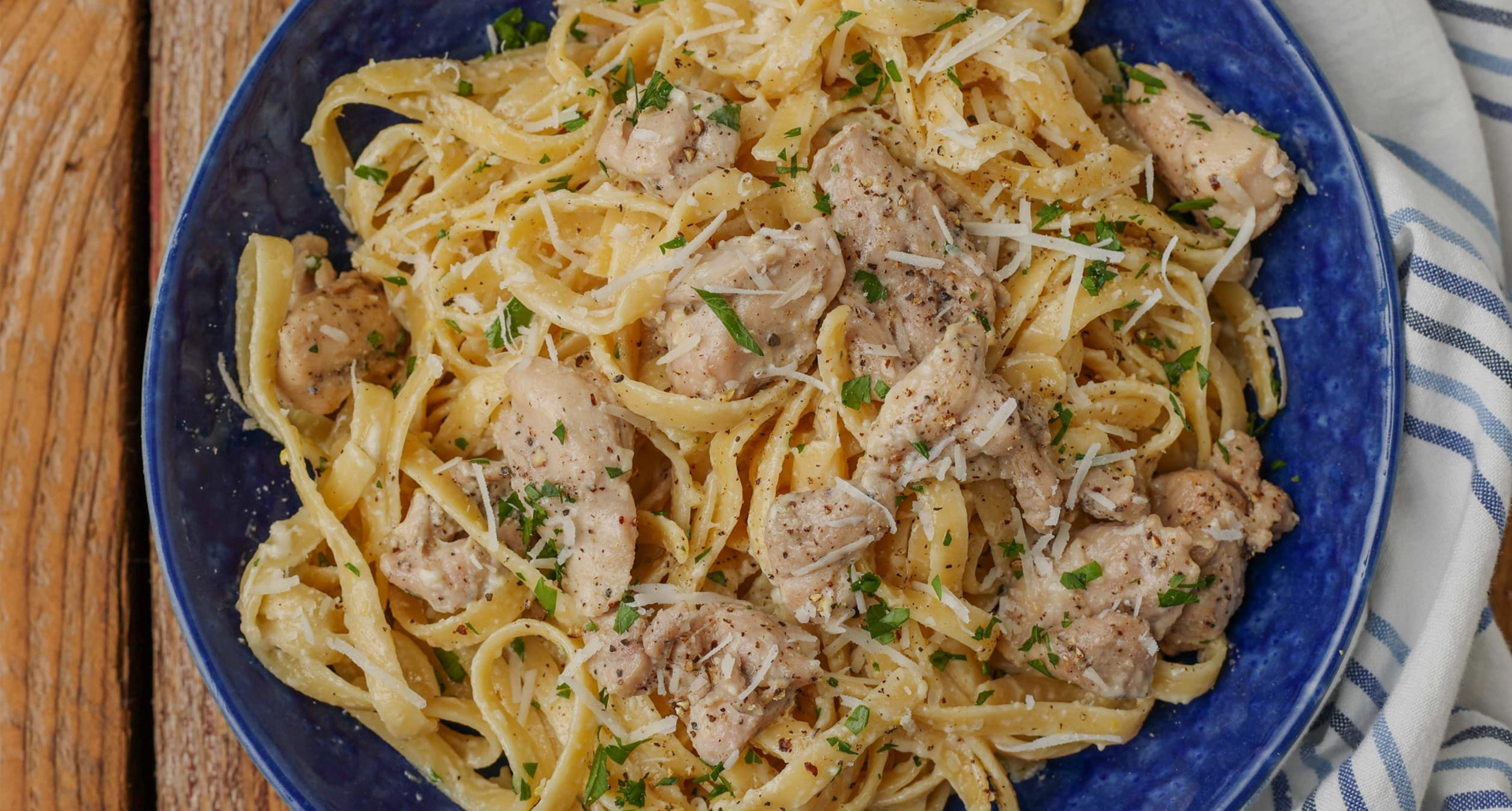 Creamy Chicken Garlic Parmesan Pasta