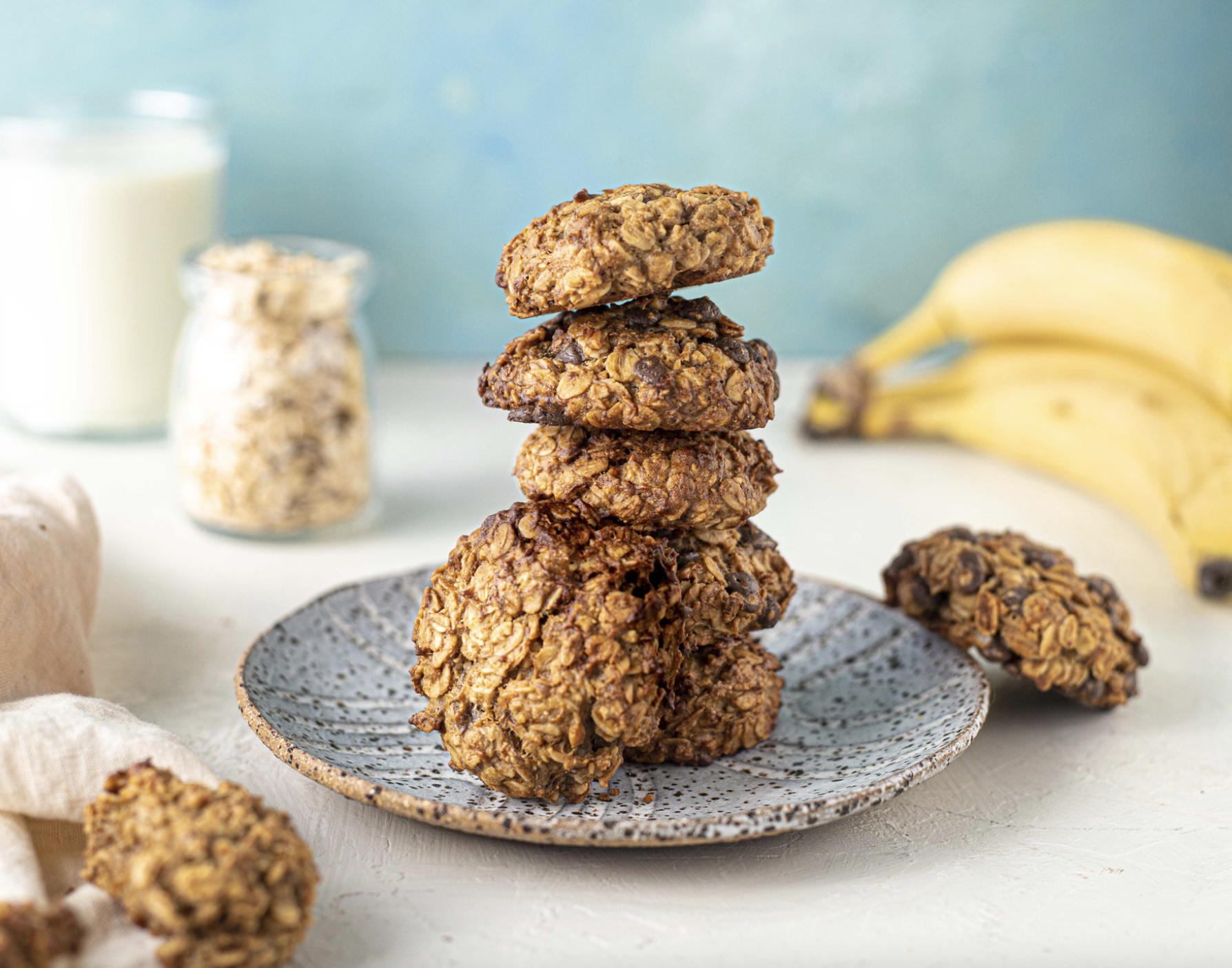 Vegan Banana Oat Breakfast Cookies