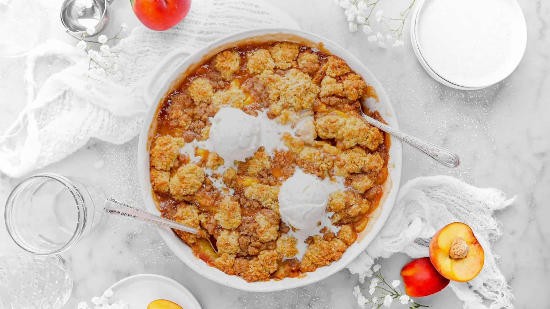 Single Serving Peach Crisp