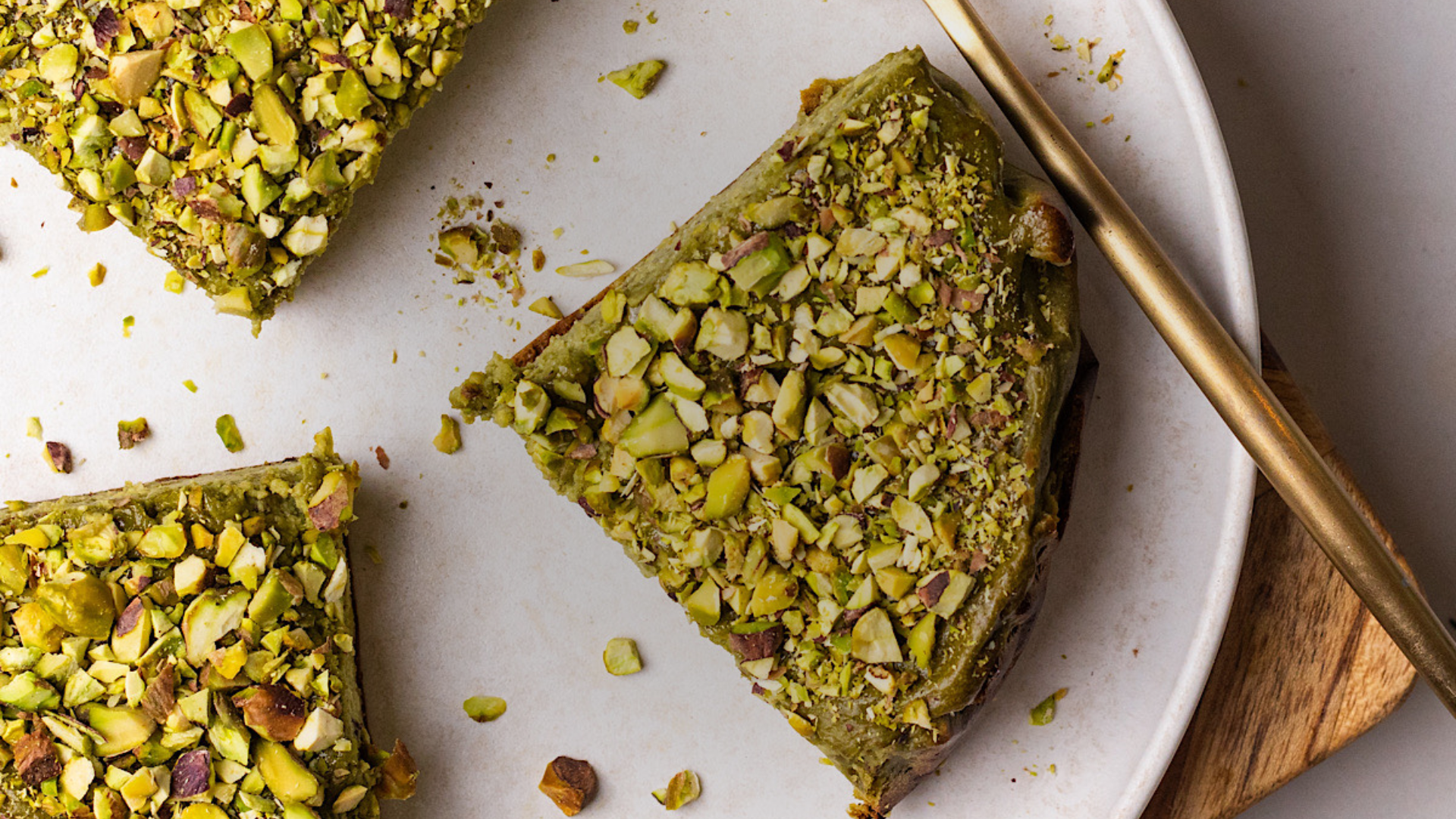 High Protein Pistachio Cheesecake