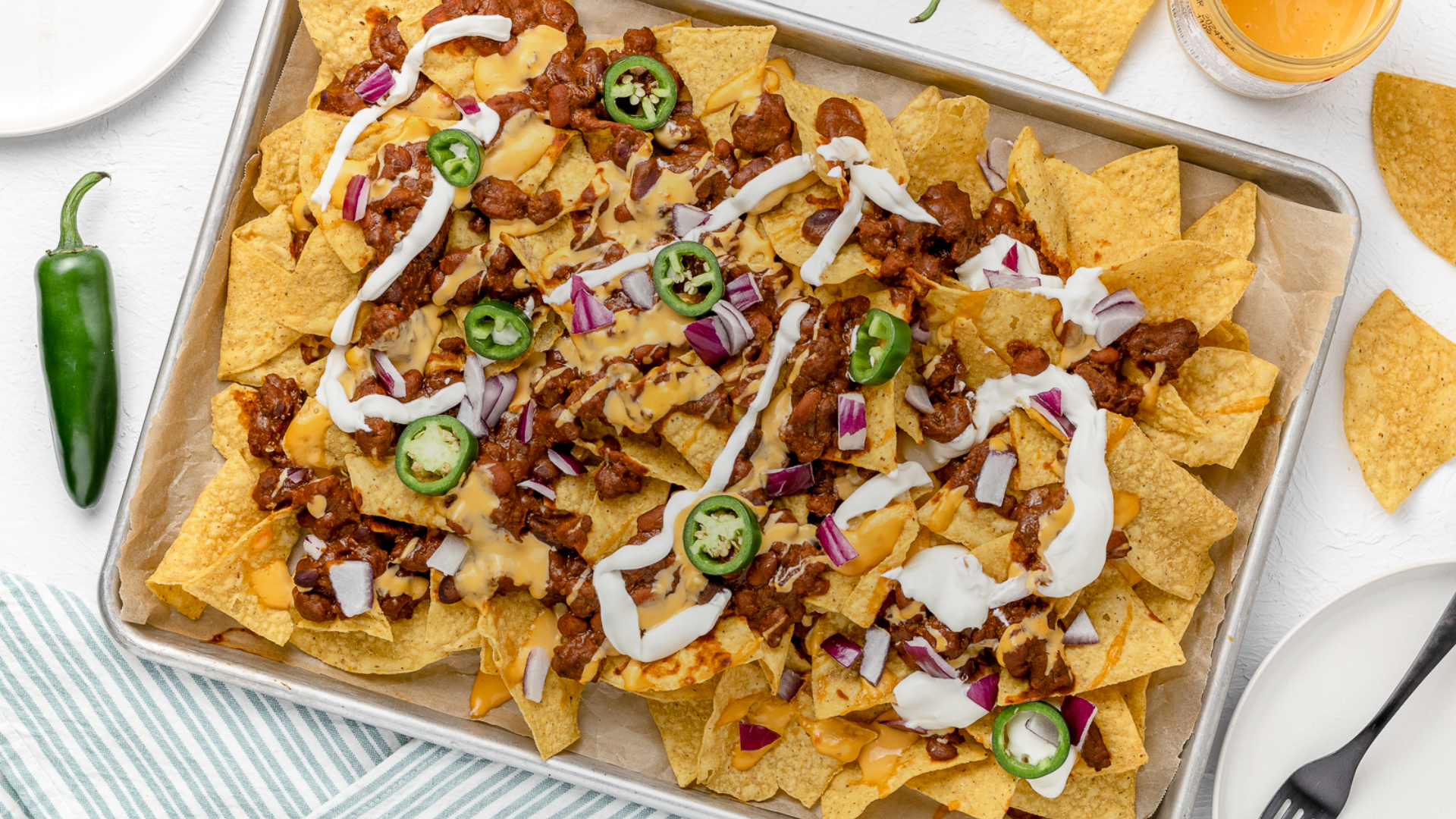Cheesy Spicy Nachos