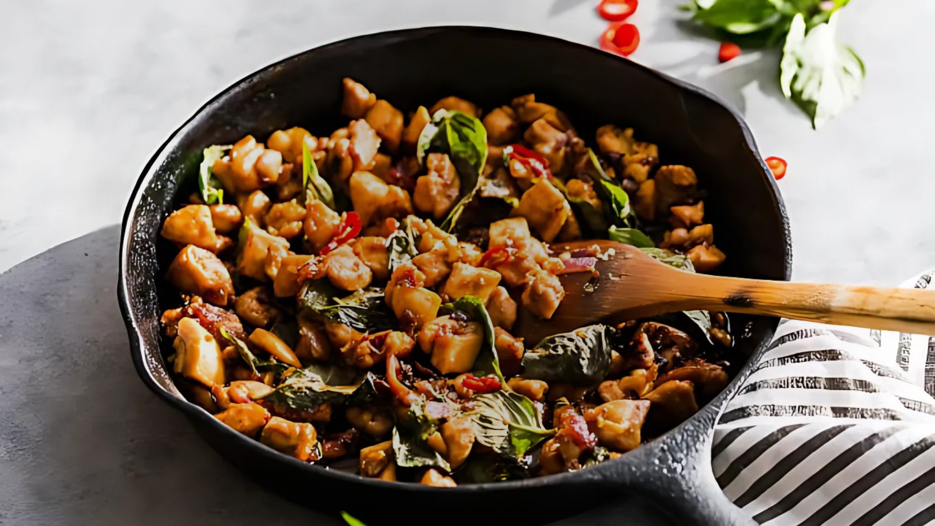 Thai Basil Chicken Stir Fry