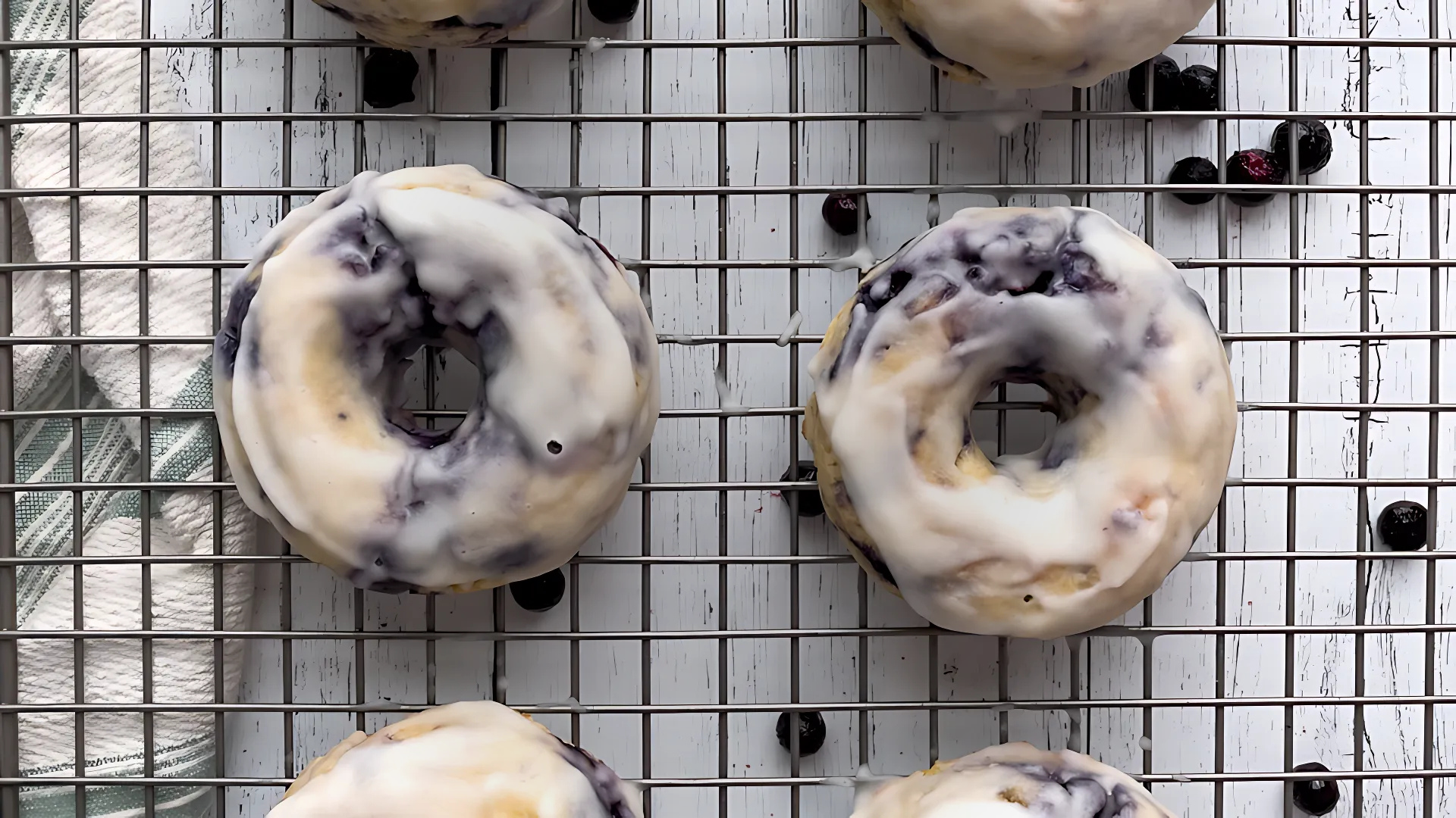Blueberry Cheesecake Protein Donuts