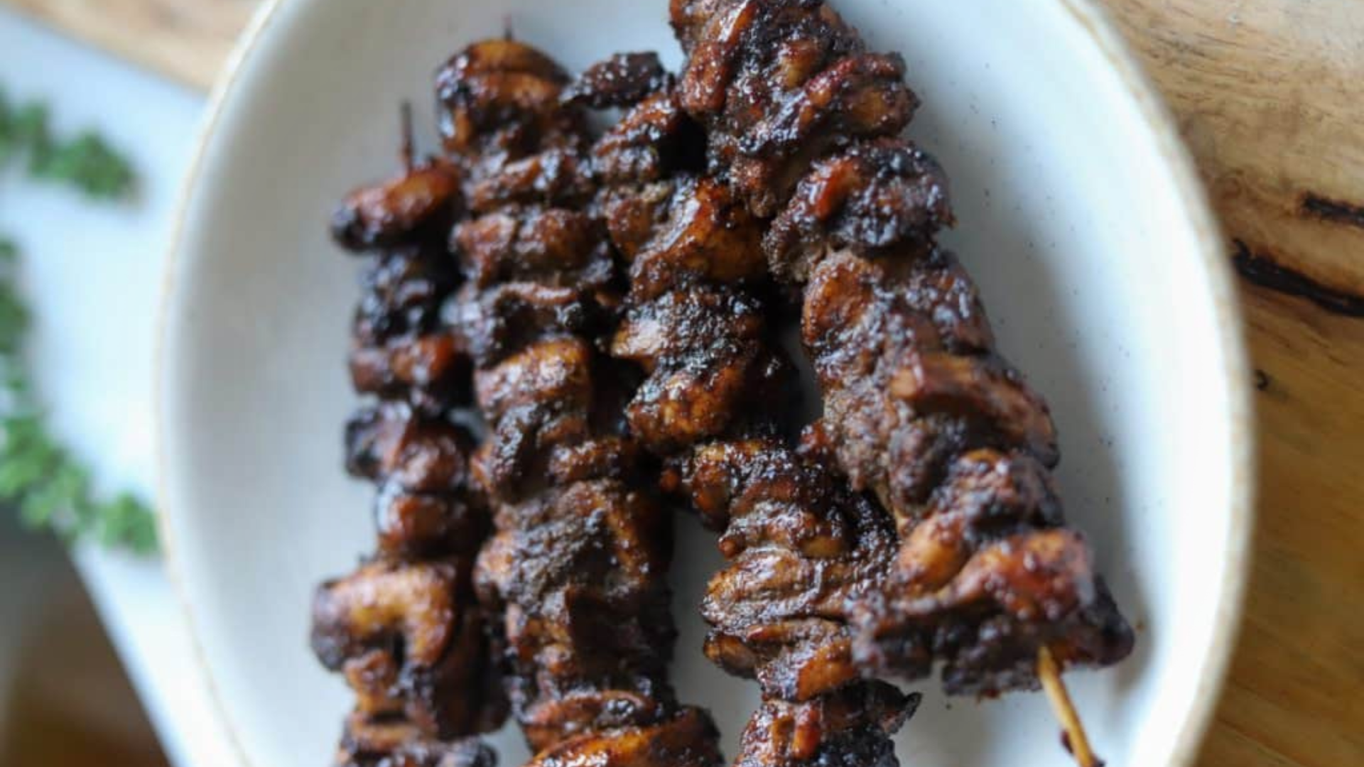 Honey Jerk Chicken Skewers