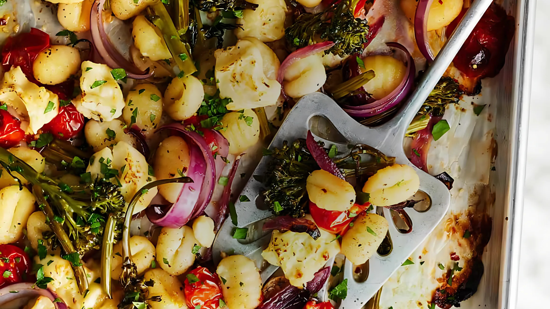 Simple Sheet Pan Gnocchi