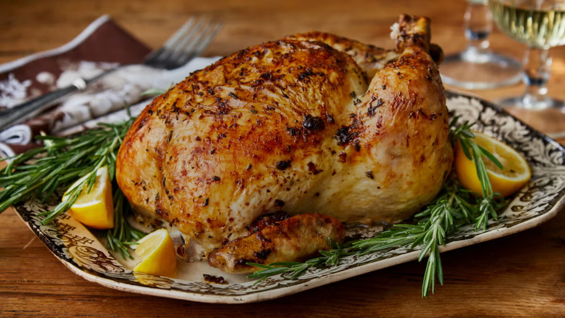 Lemon Garlic Roast Chicken