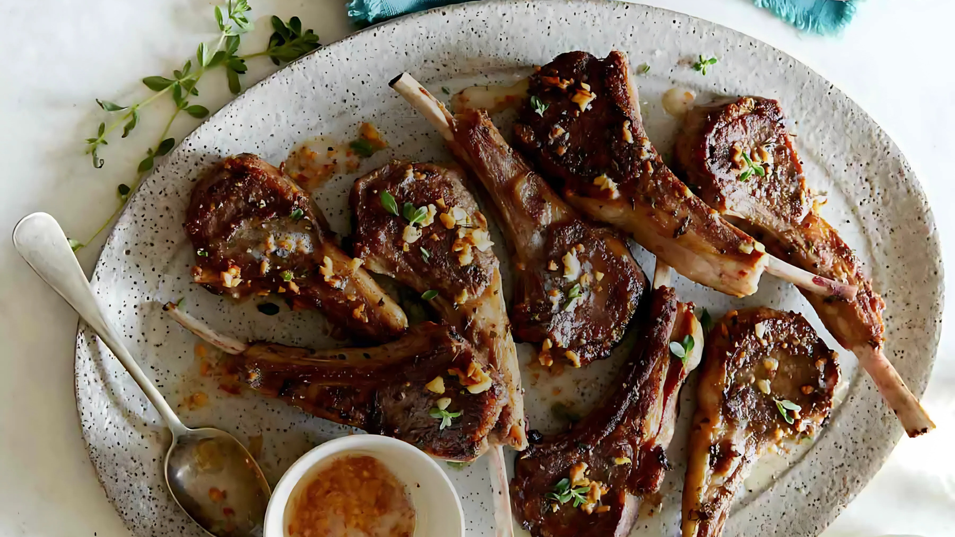 Lemon Honey Garlic Lamb Chops