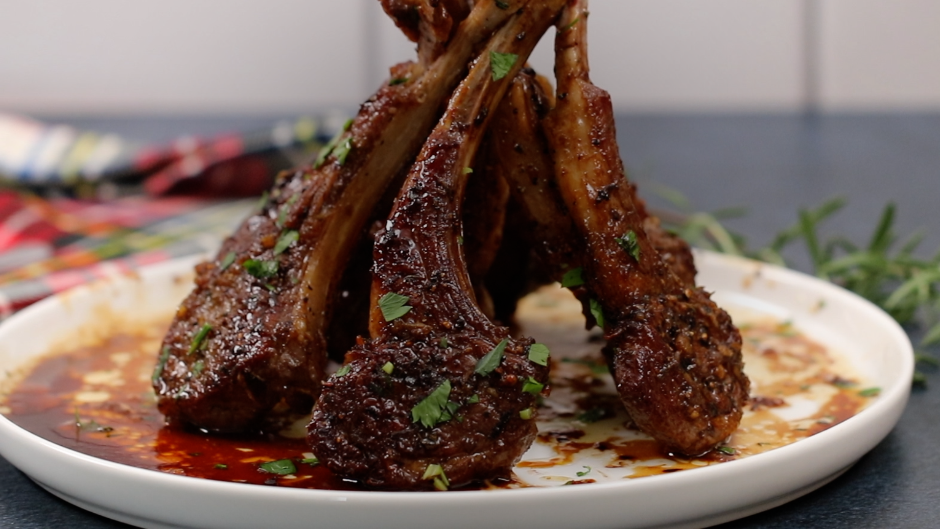 Cajun Honey Glazed Lamb Chops