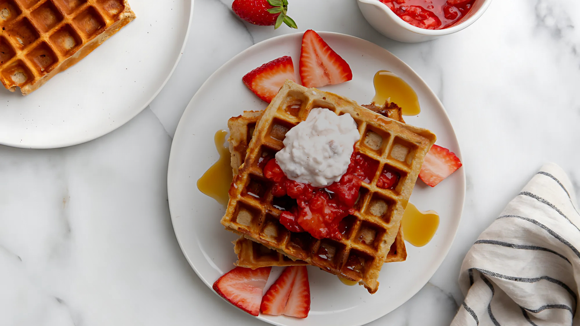 Strawberry Waffles