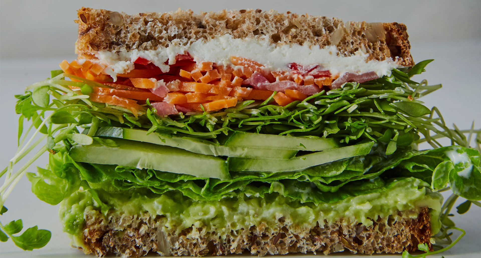 Thick Veggie Sandwich