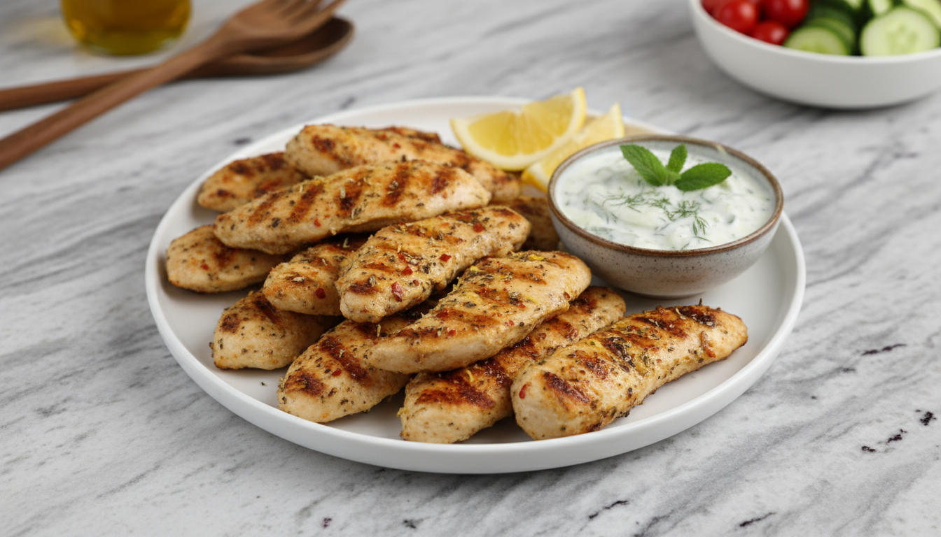 Greek-Style Grilled Chicken Tenders