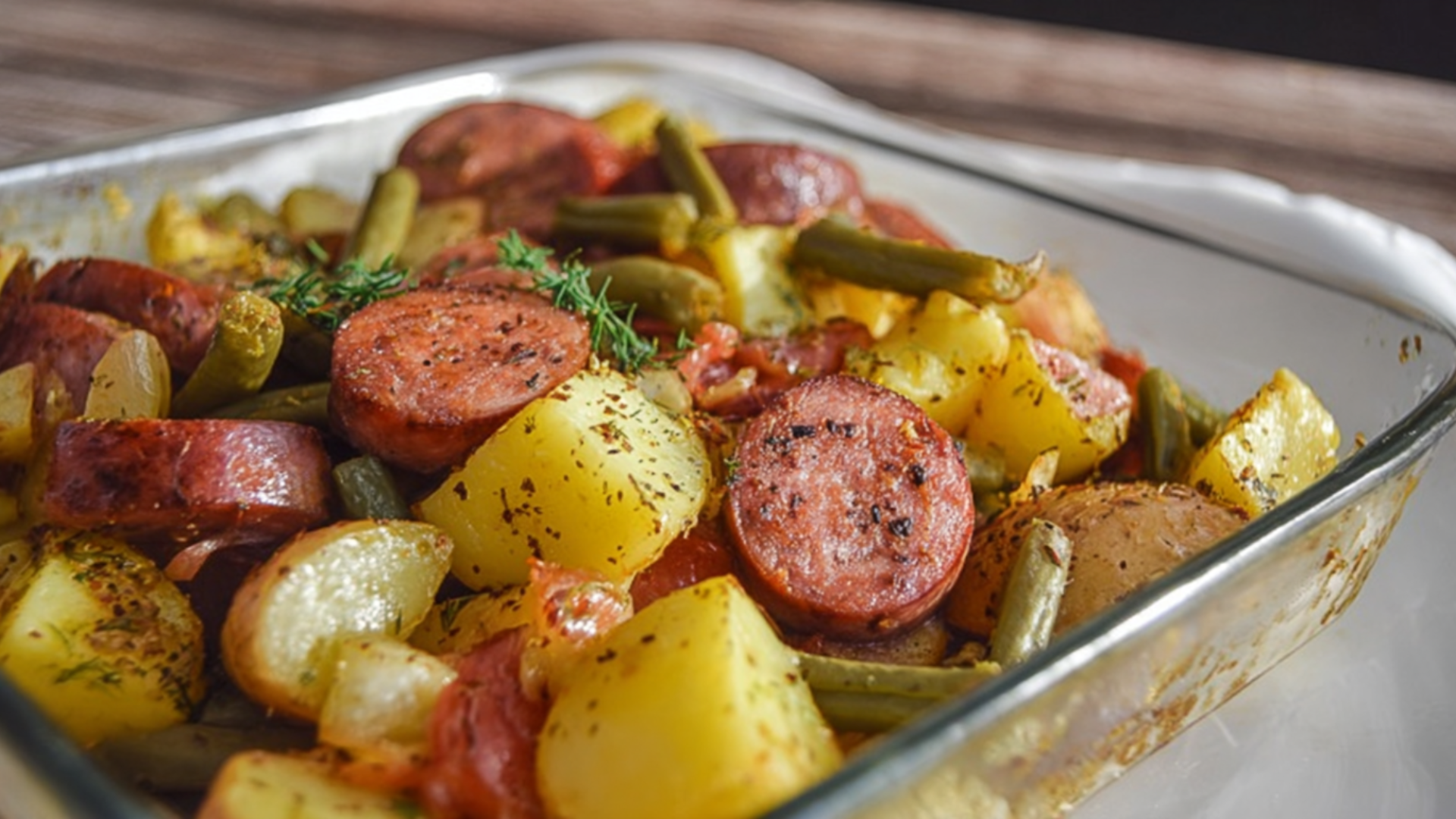 Smoked Sausage & Potato Bake