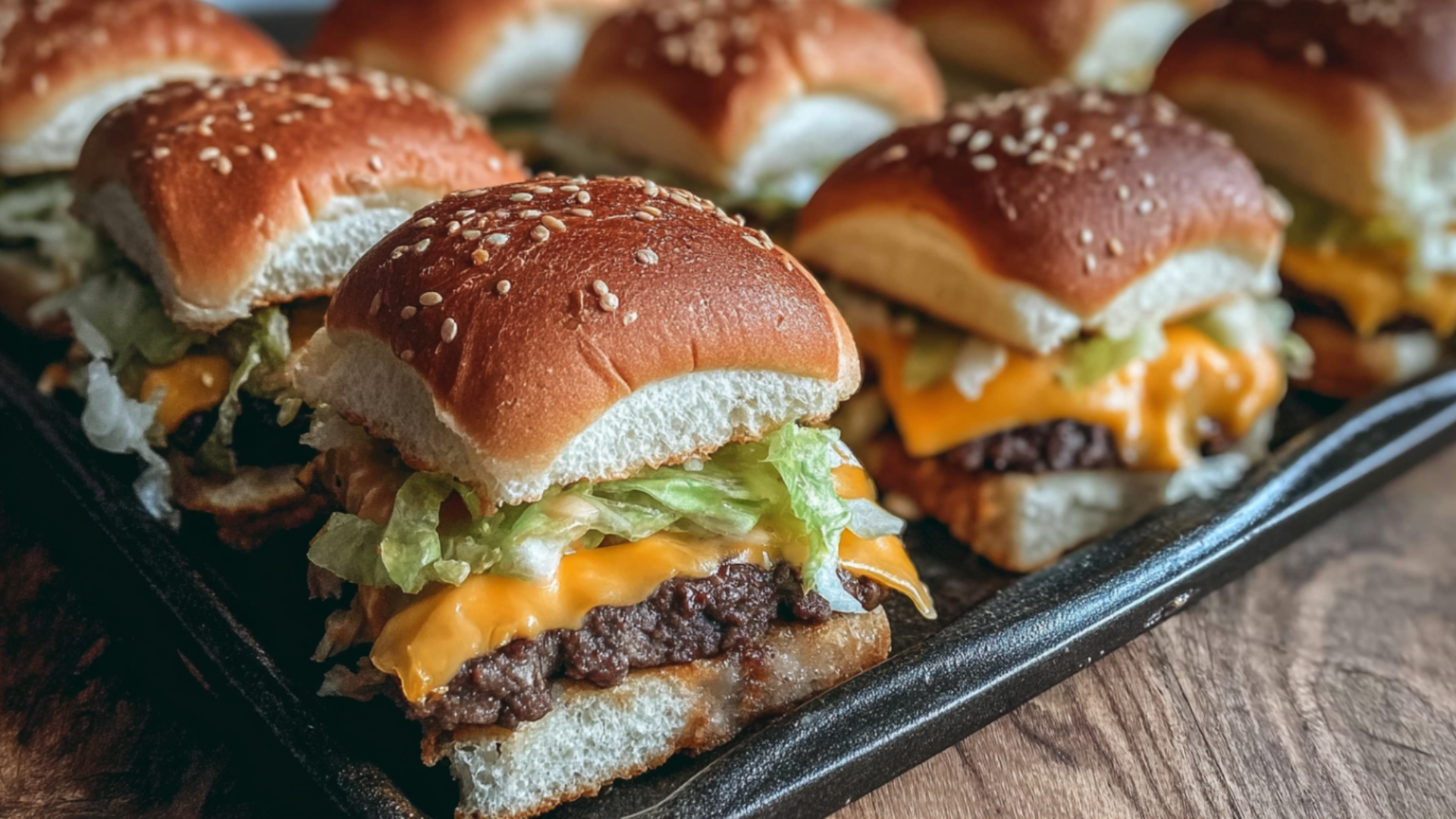 Mini Big Mac Cheeseburgers