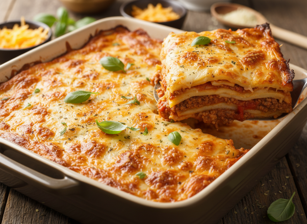 BAKED POTATO LASAGNA CASSEROLE (EBT-Friendly Twist) – under $8