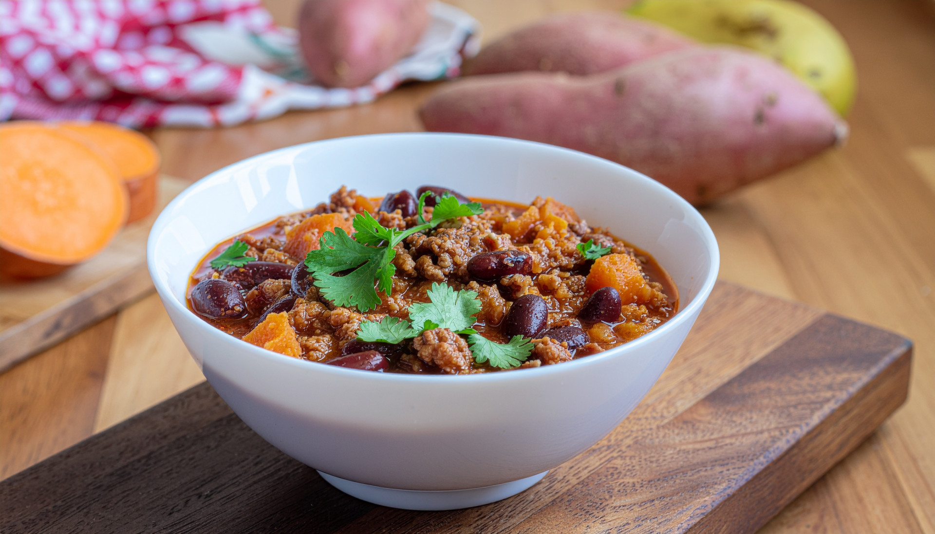 Sweet Potato + Turkey Chili