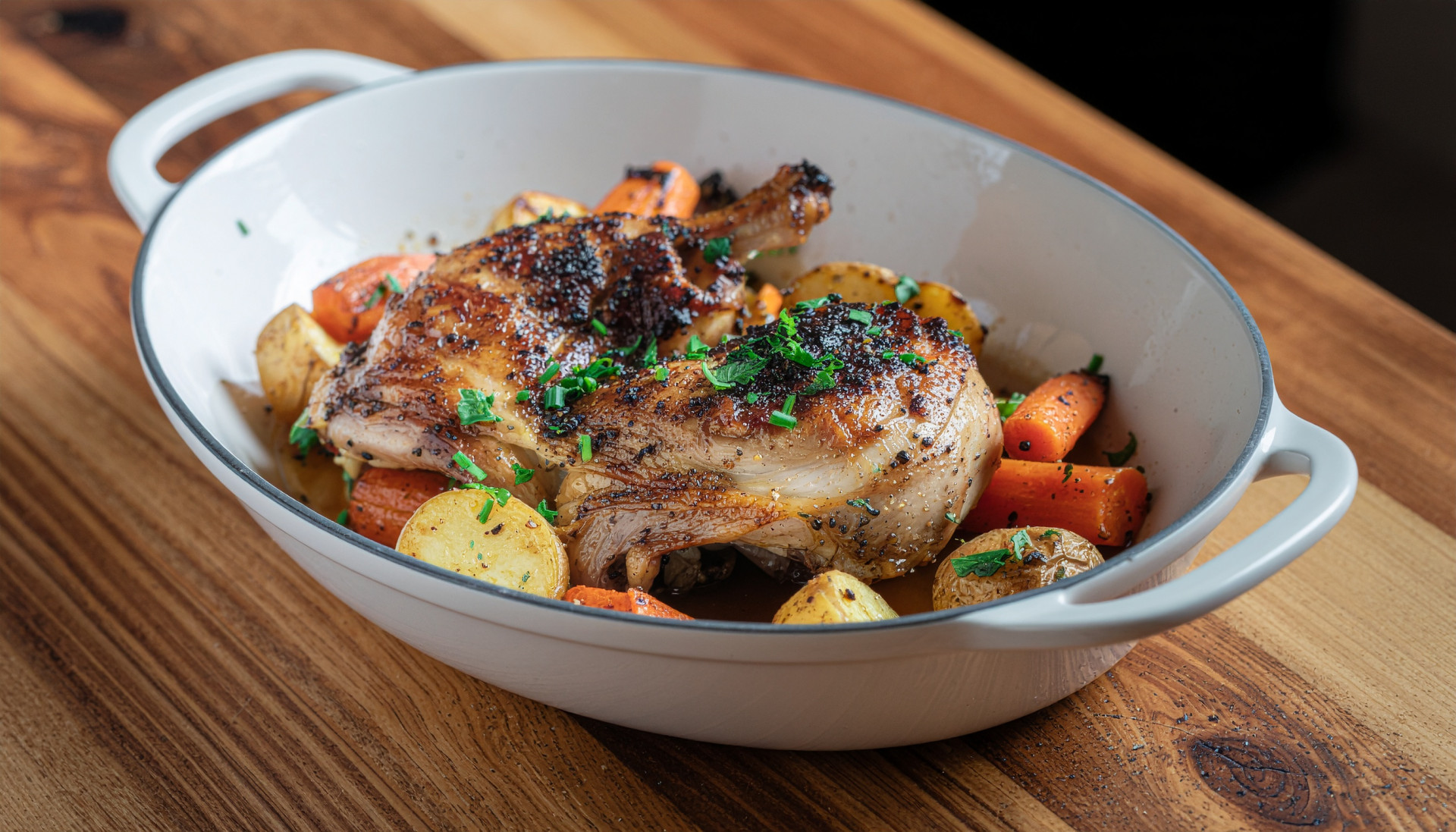 Maple-Dijon Chicken Thigh Roast
