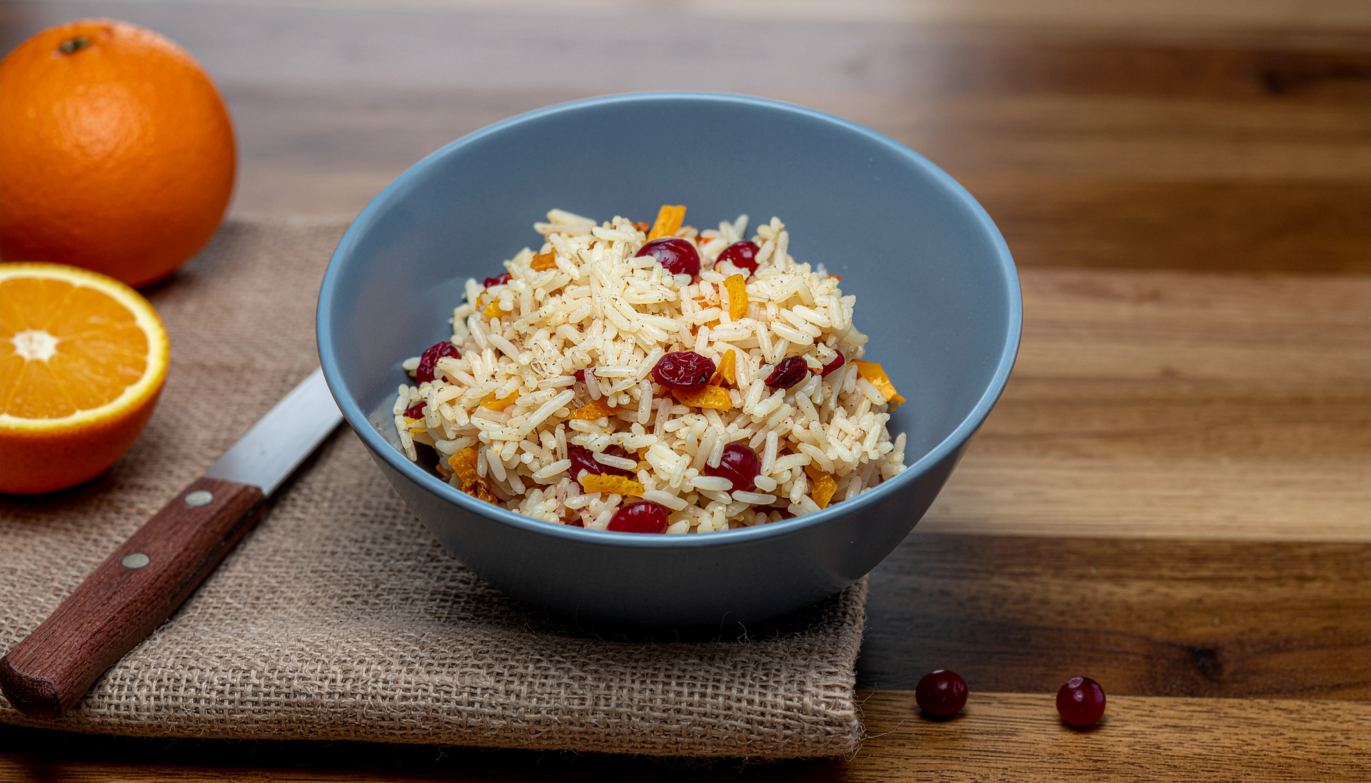Cranberry Orange Rice Pilaf
