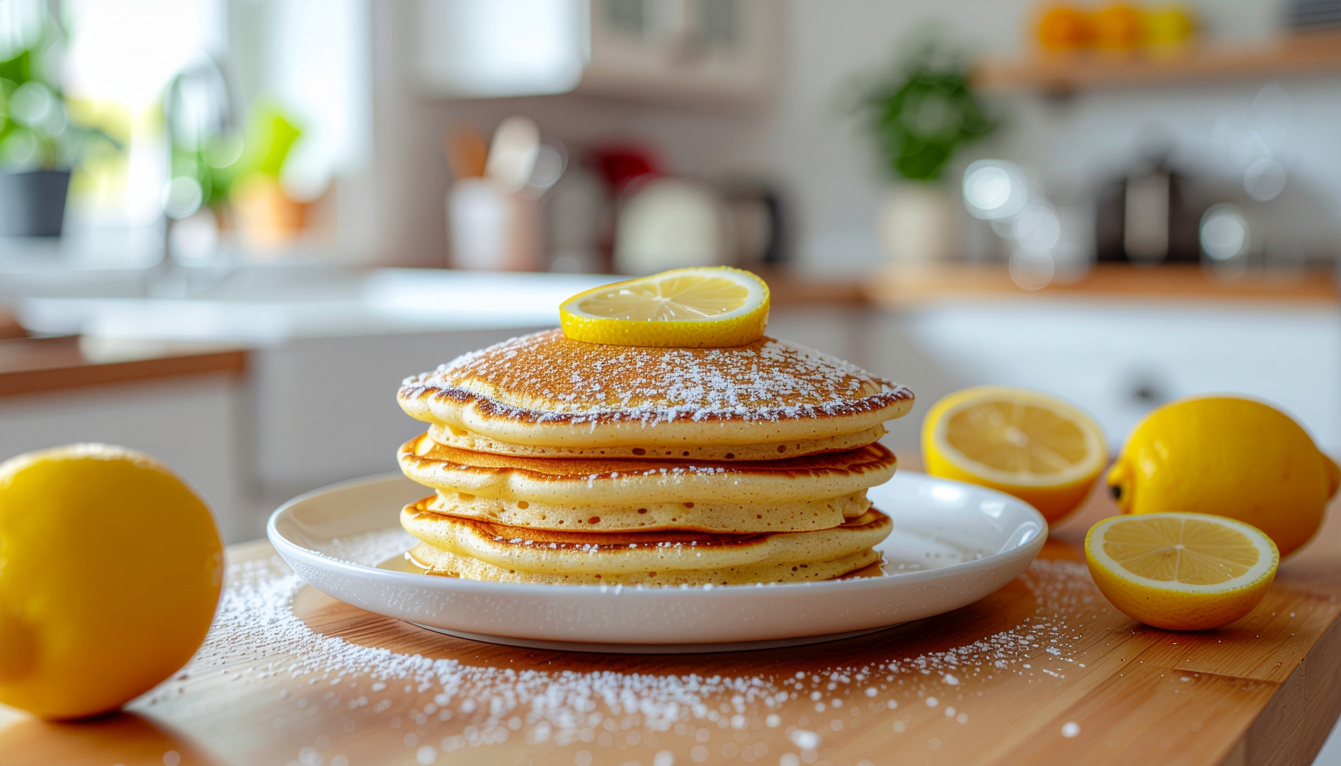 Lemon Ricotta Holiday Pancakes