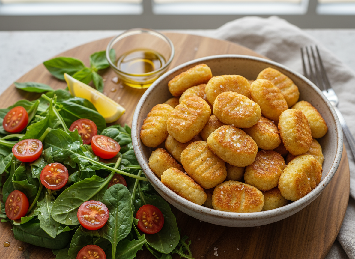 Crispy Cauliflower Gnocchi Bites