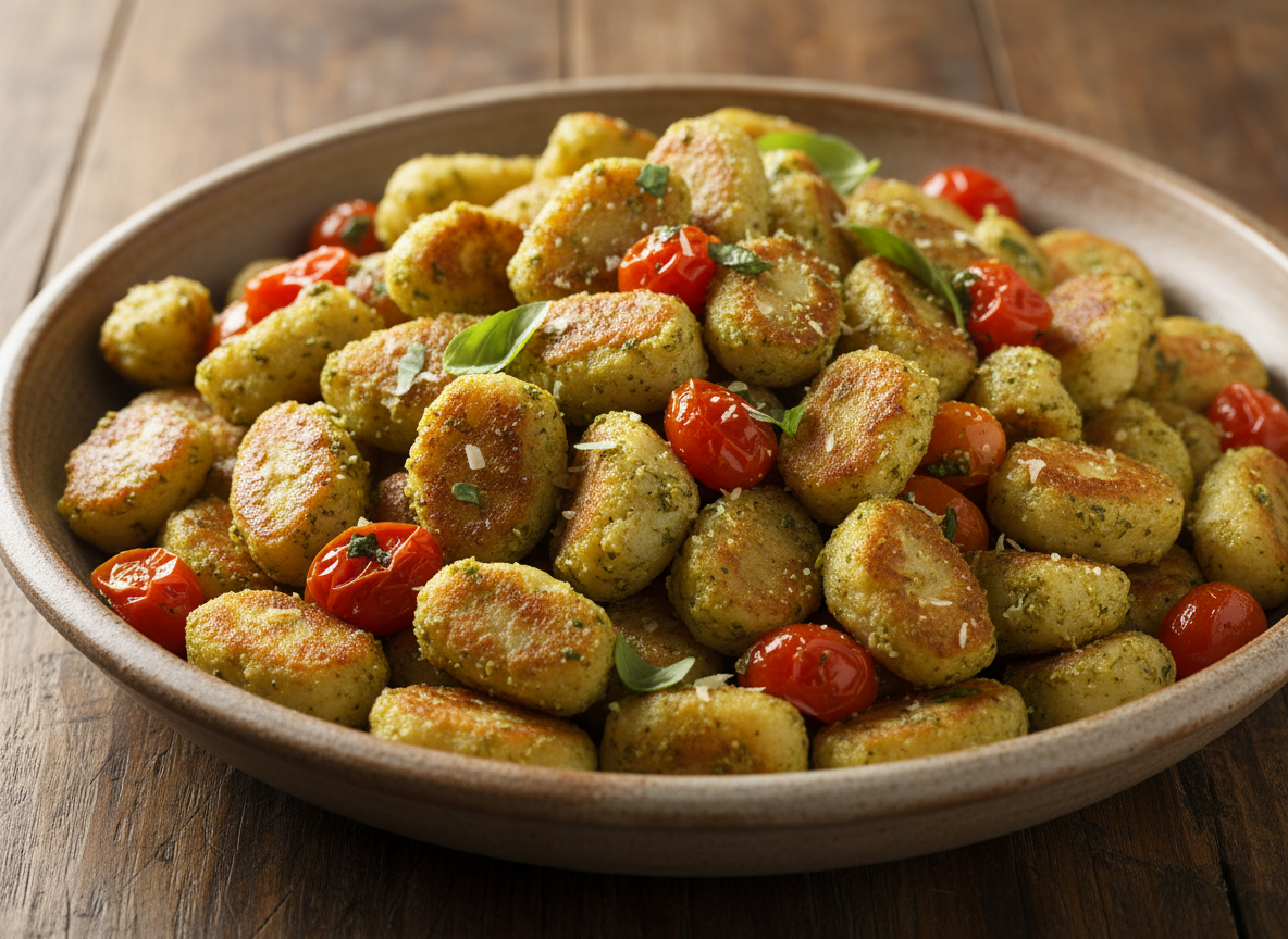 Cauliflower Gnocchi Pesto Bowl
