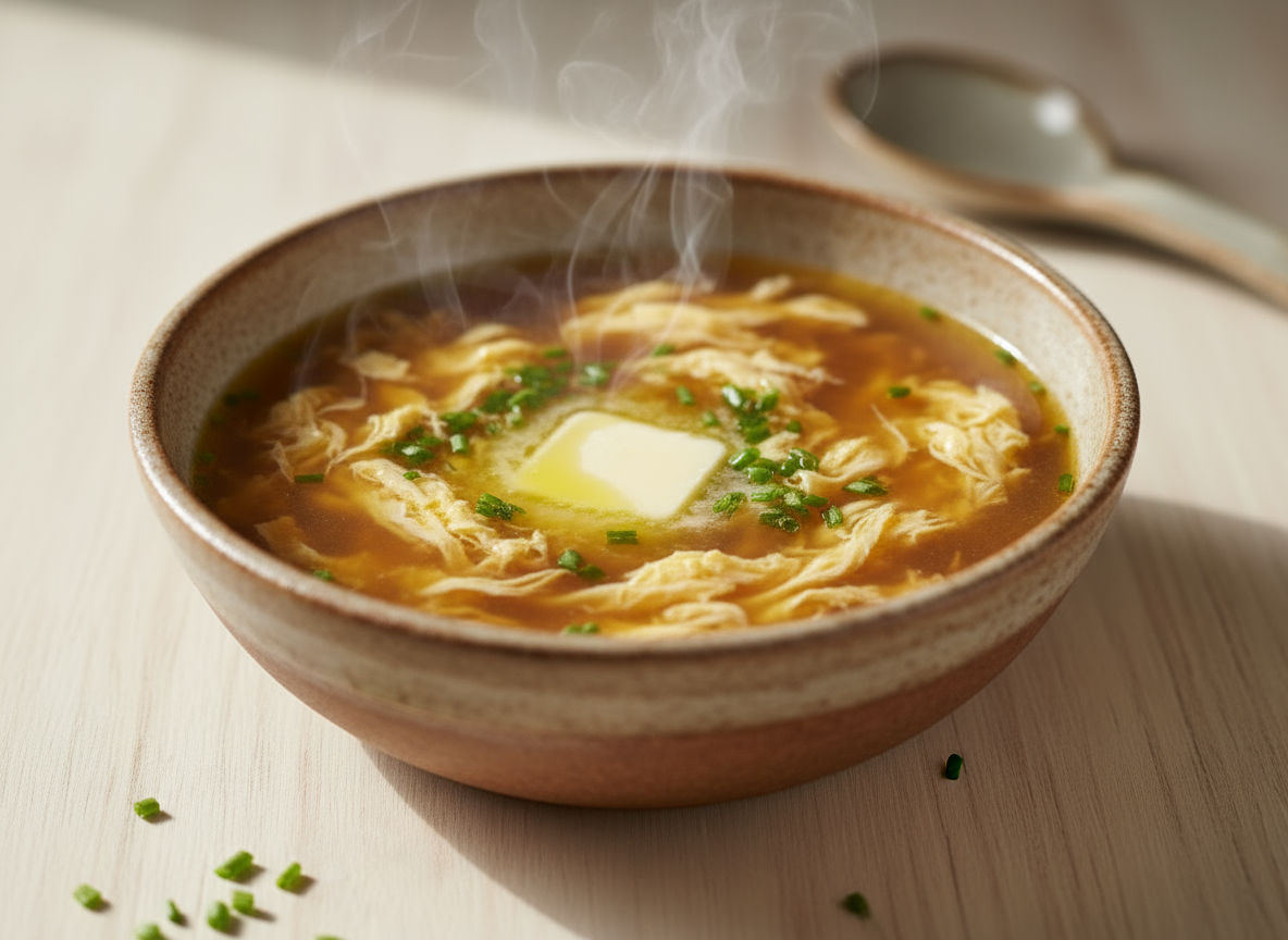 Buttered Egg Drop Broth