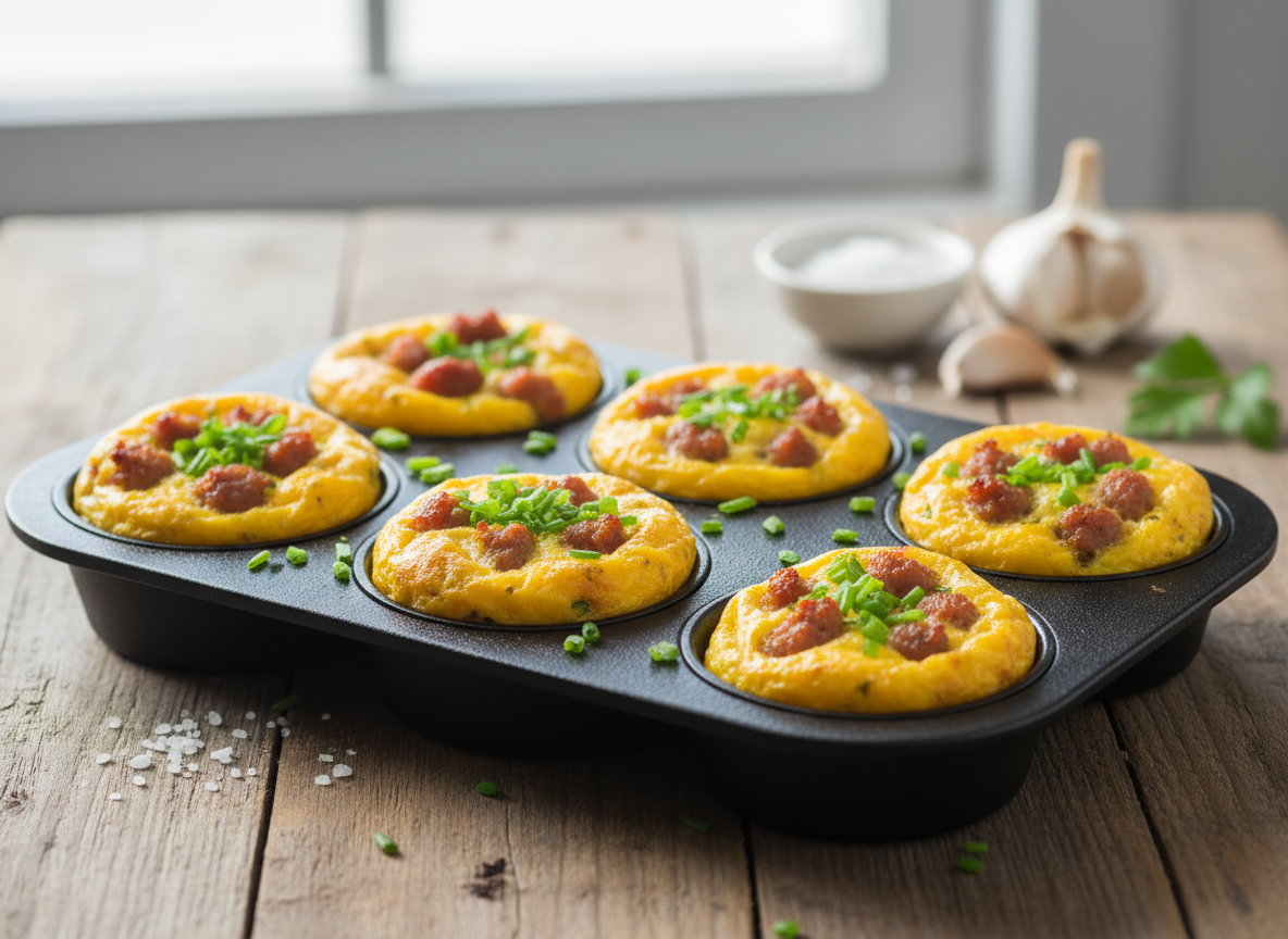 Sausage and Egg Skillet Cups