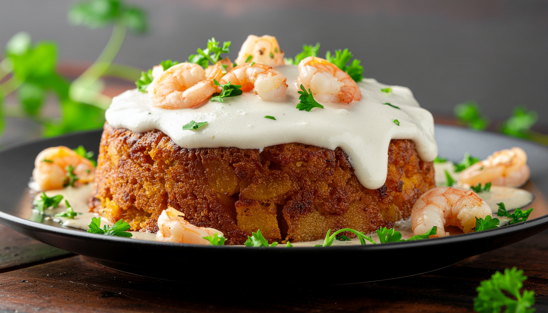 Mofongo de Camarones al Ajillo