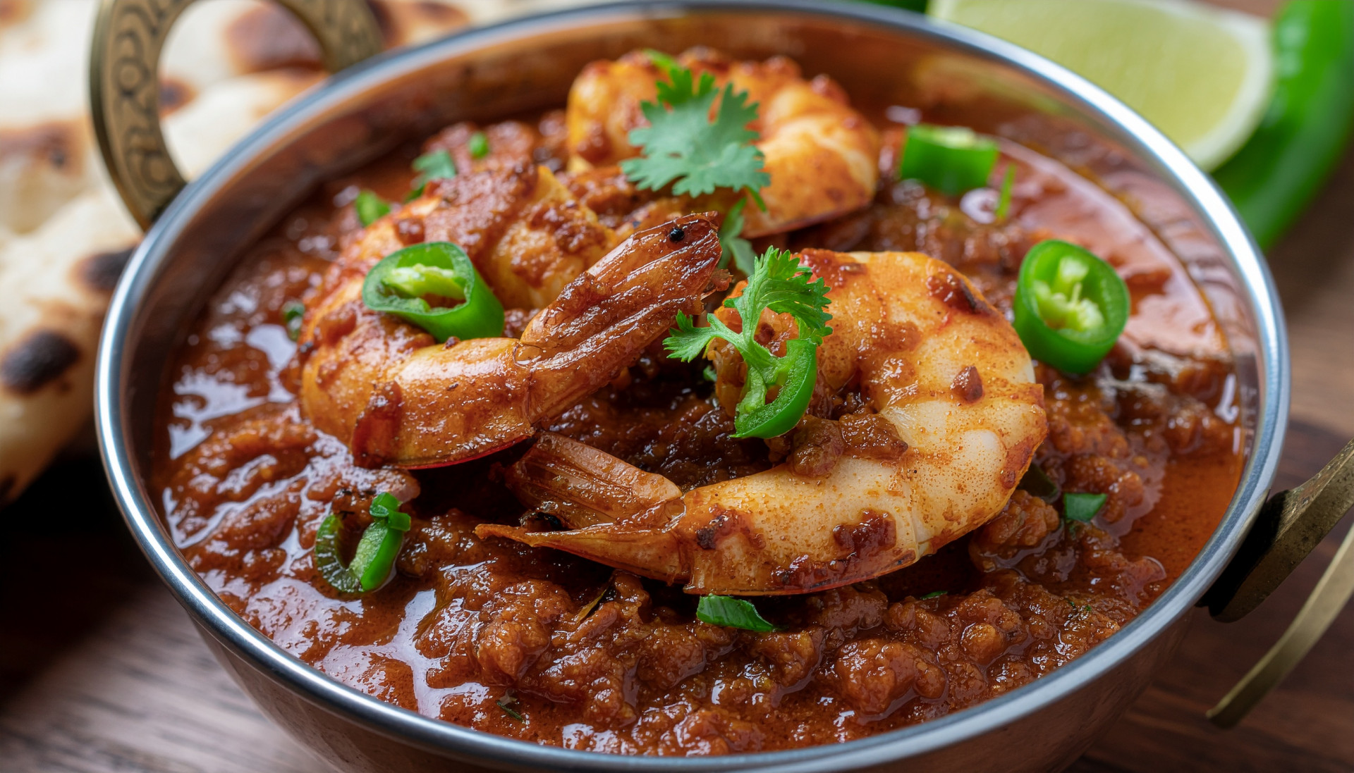 Chili Garlic Prawn Karahi